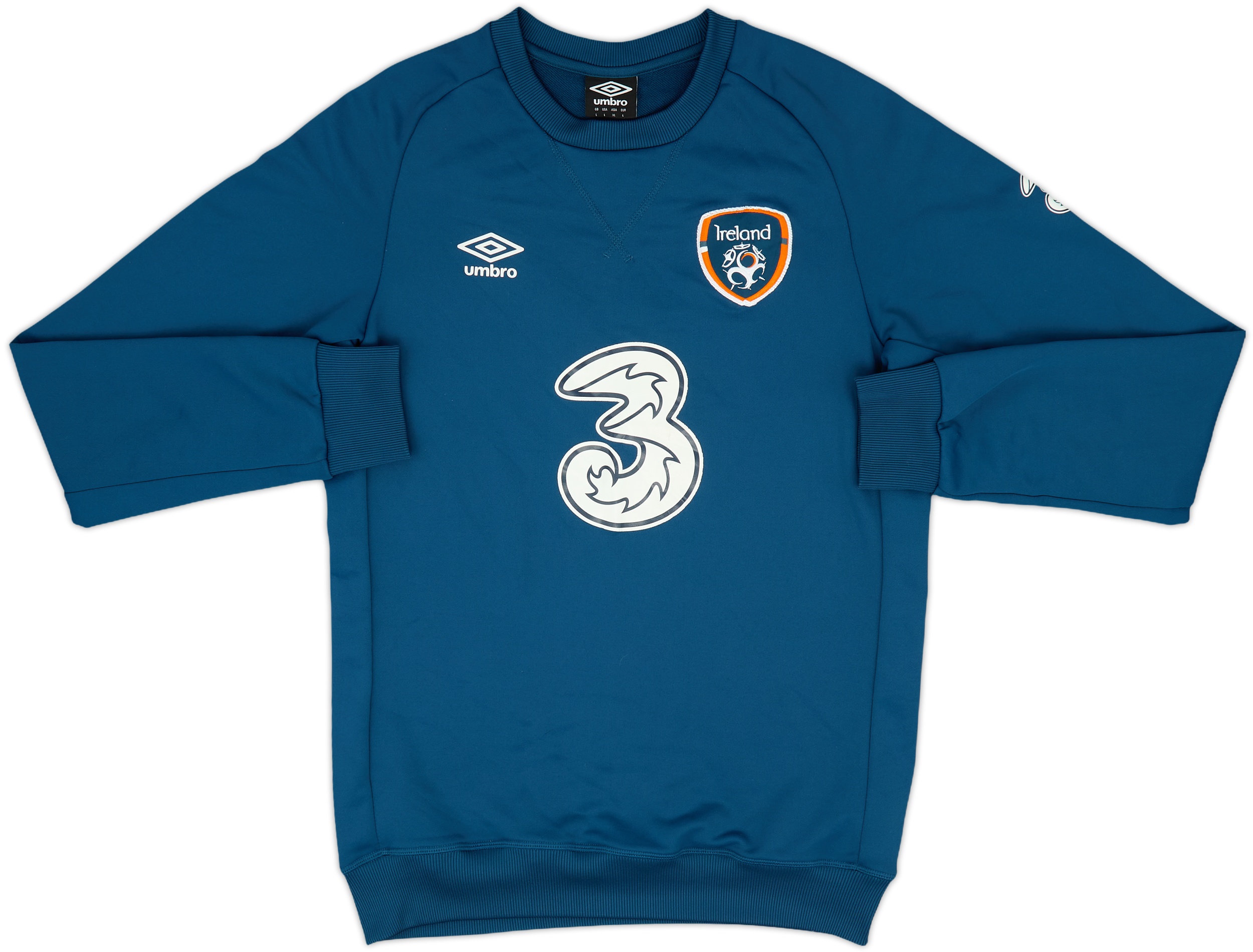 2007-09 Ireland Umbro Sweat Top - 8/10 - (L)