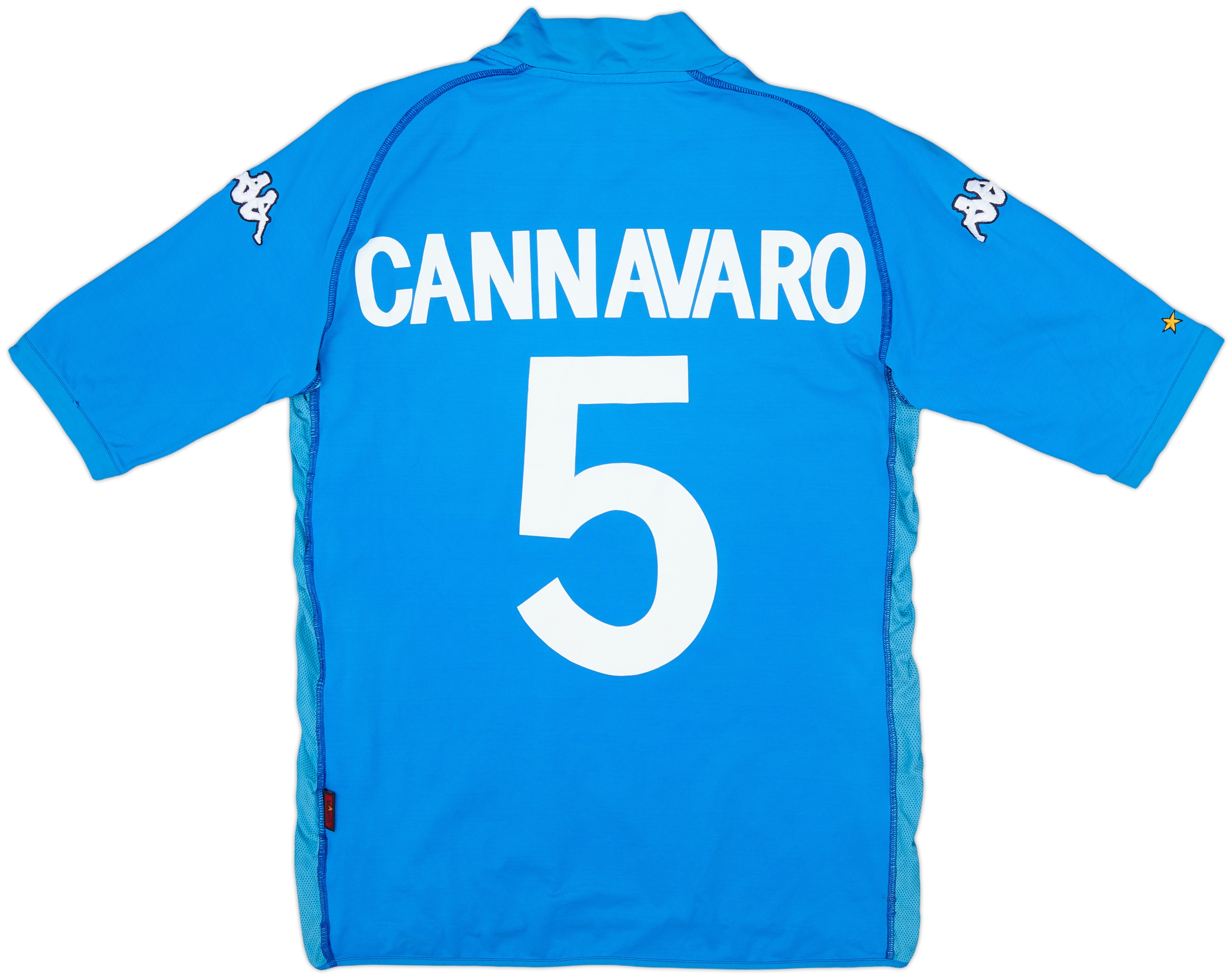 2002 Italy Home Shirt Cannavaro #5 - 7/10 - (XL)