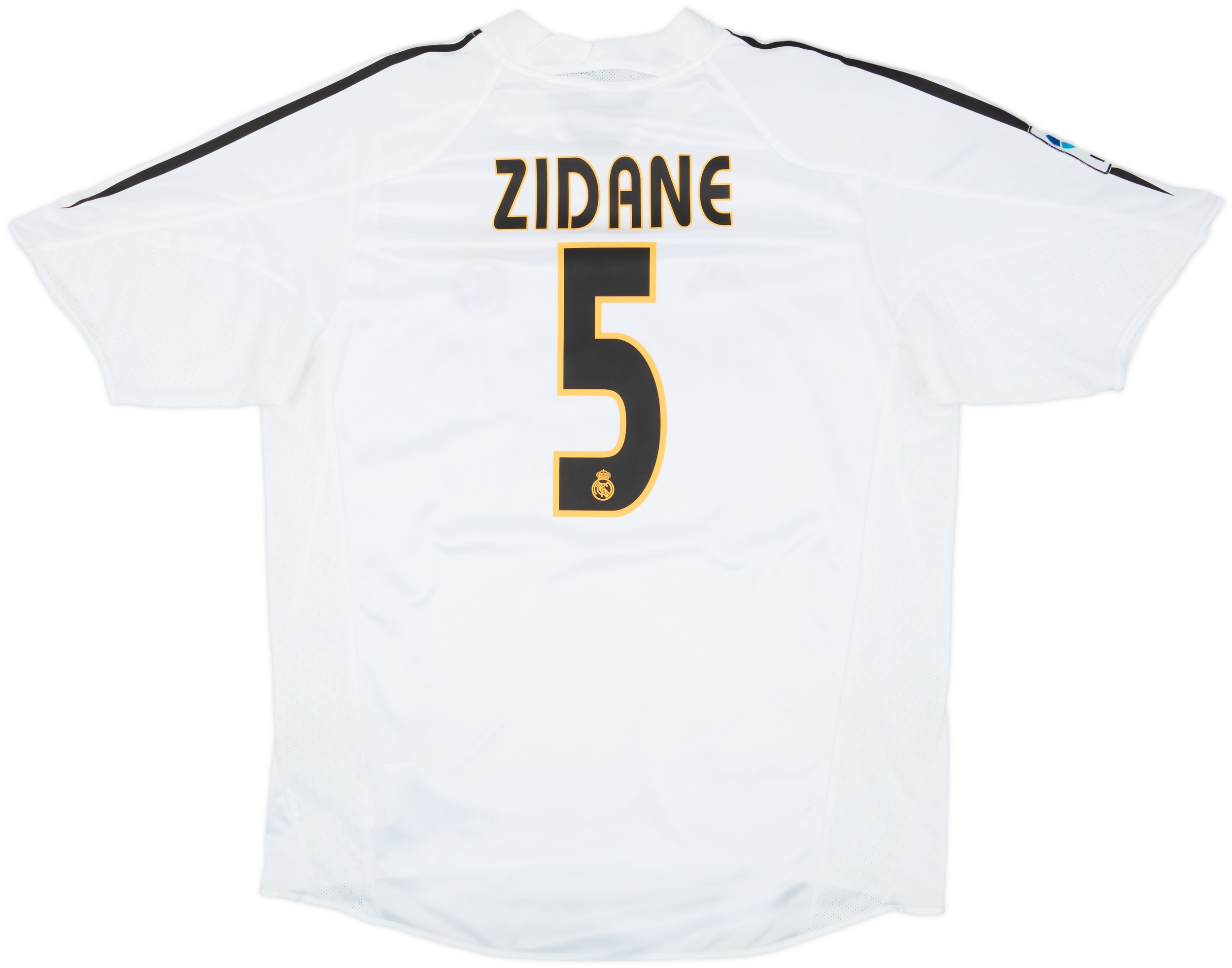 adidas 2004〜5年Real Madrid 長袖シャツ XL 2004-05 Real Madrid Home Shirt Zidane #5 - 8/10 - (L)