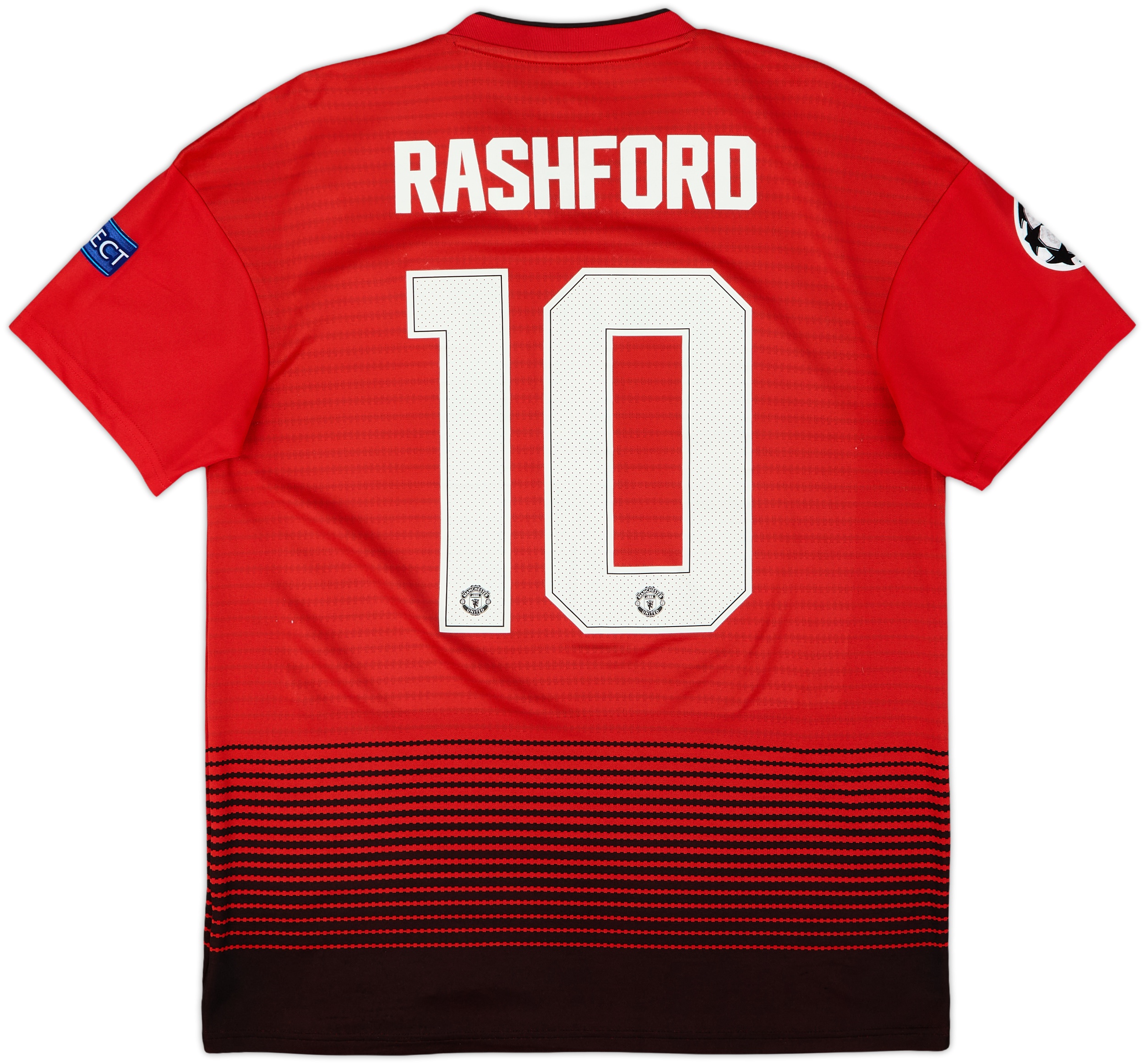 Manchester United RASHFORD 10 ジャージ 2018-19 Manchester United Home Shirt Rashford #10 - 9/10 - (M)