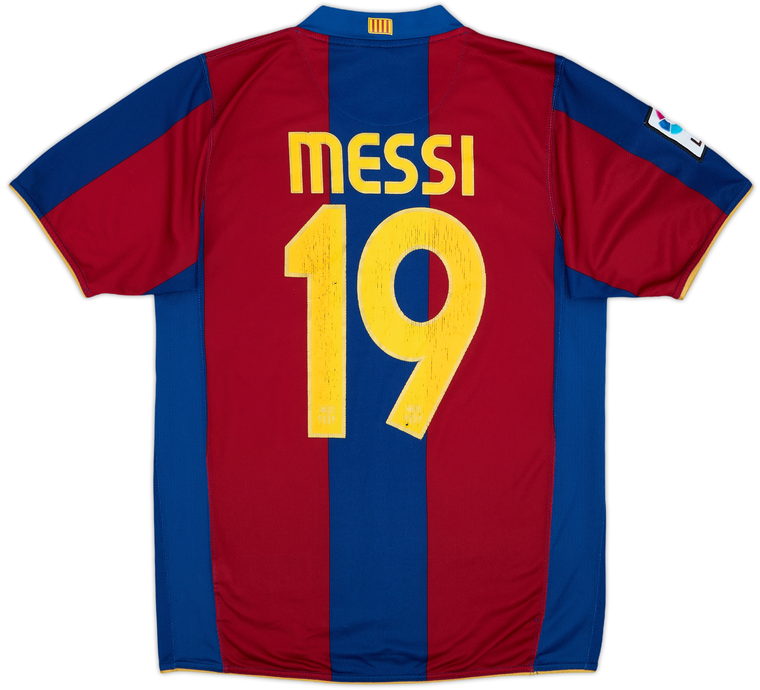 FC Barcelona Nike Messi 19 シャツ 2007-08 Barcelona Home Shirt Messi #19 - 6/10 - (S)