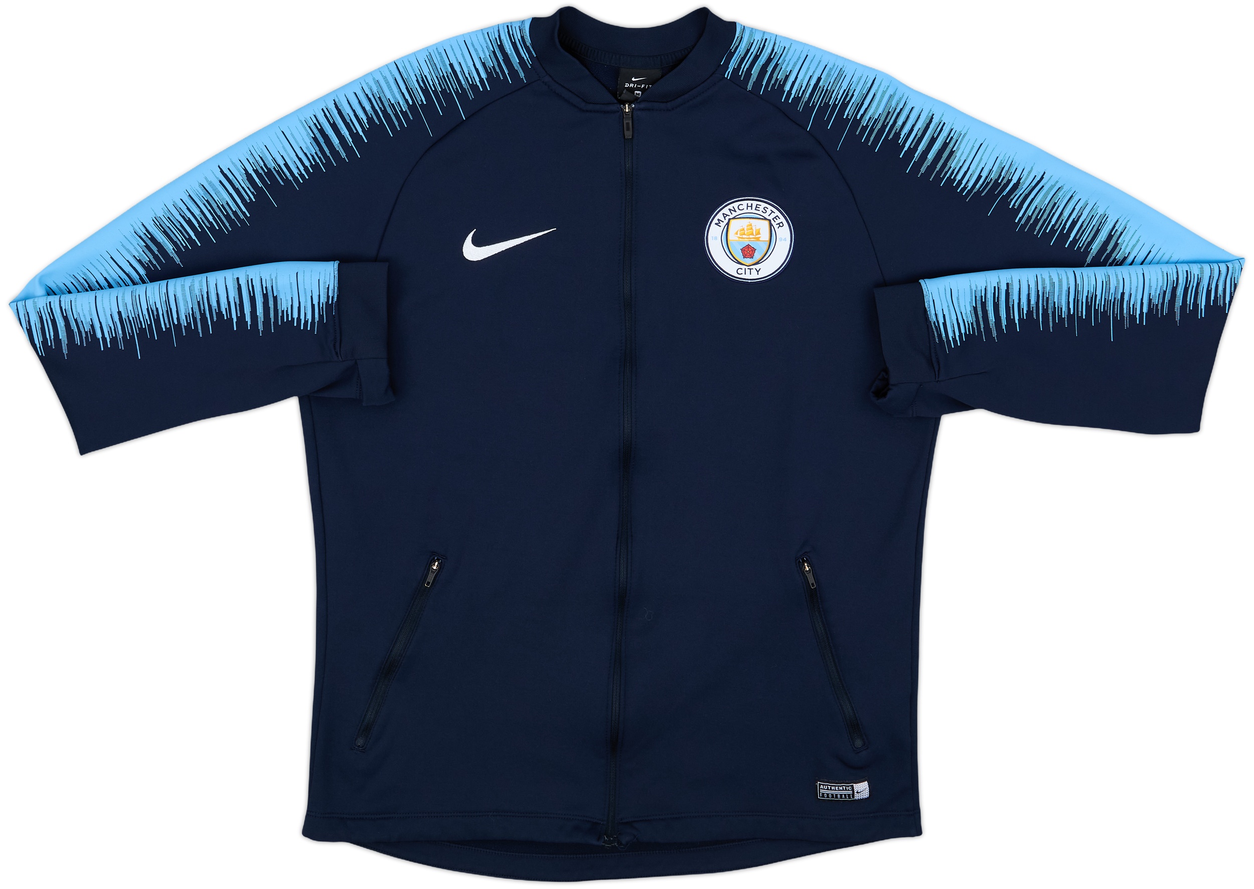 2018-19 Manchester City Nike Track Jacket - 8/10 - (M)