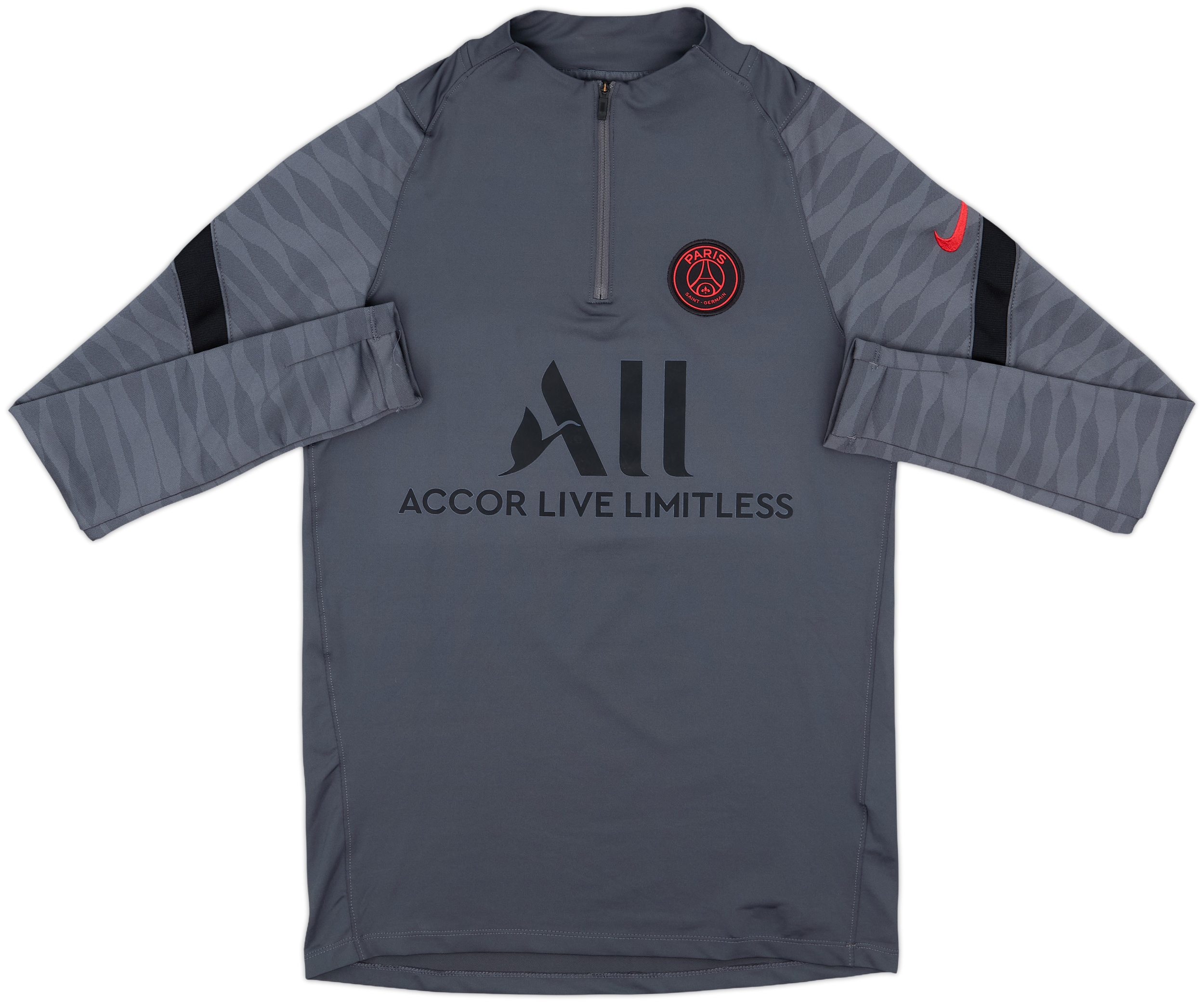 ウェア PSG All ACCOR LIVE LIMITLESS training 2021-22 Paris Saint-Germain Nike 1/4 Zip Drill Top - 9/10 - (S)