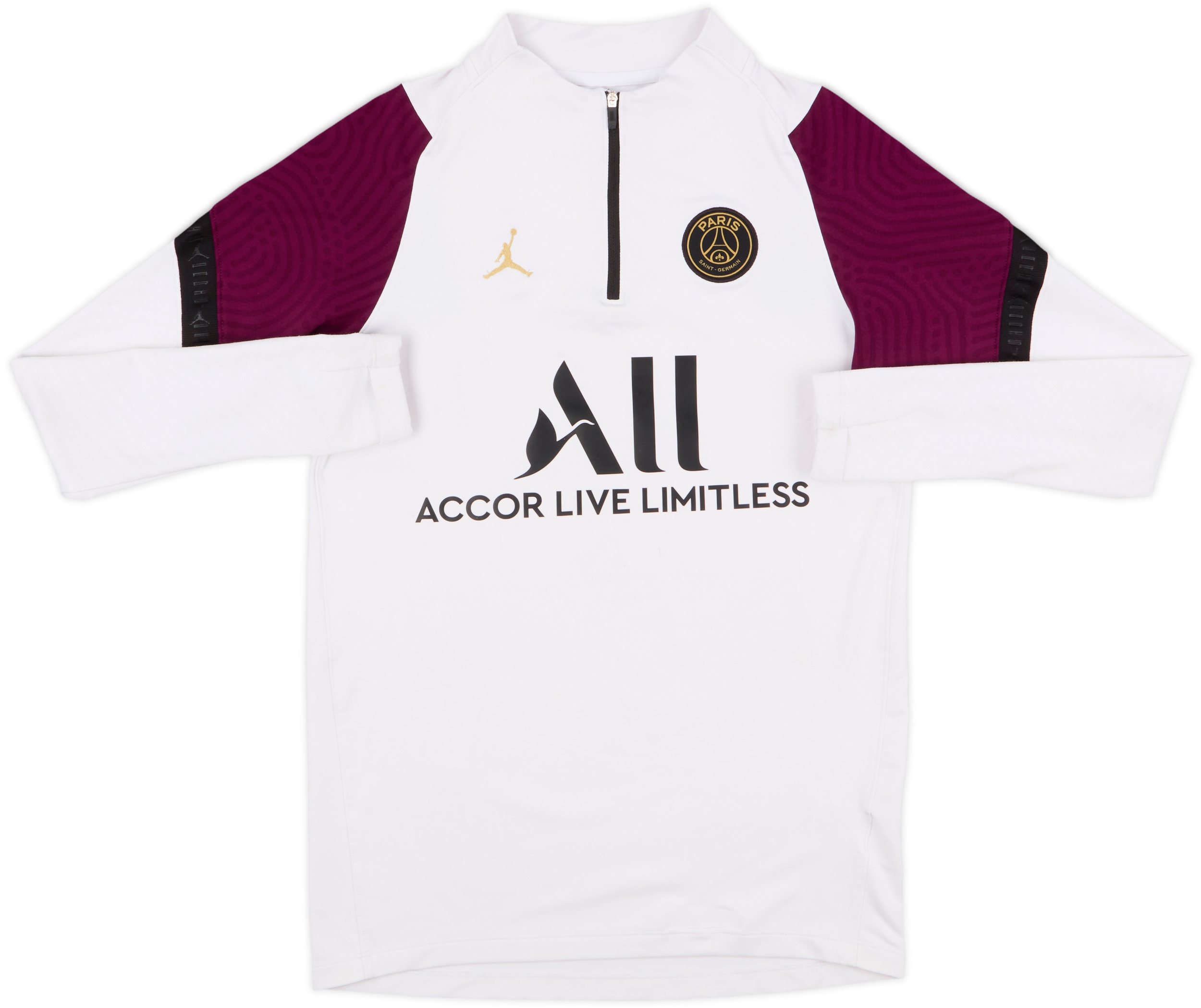 【希少】NIKE×JORDAN 20AW PSG 2XL 2020-21 Paris Saint-Germain x Air Jordan 1/4 Zip Drill Top - 5/10