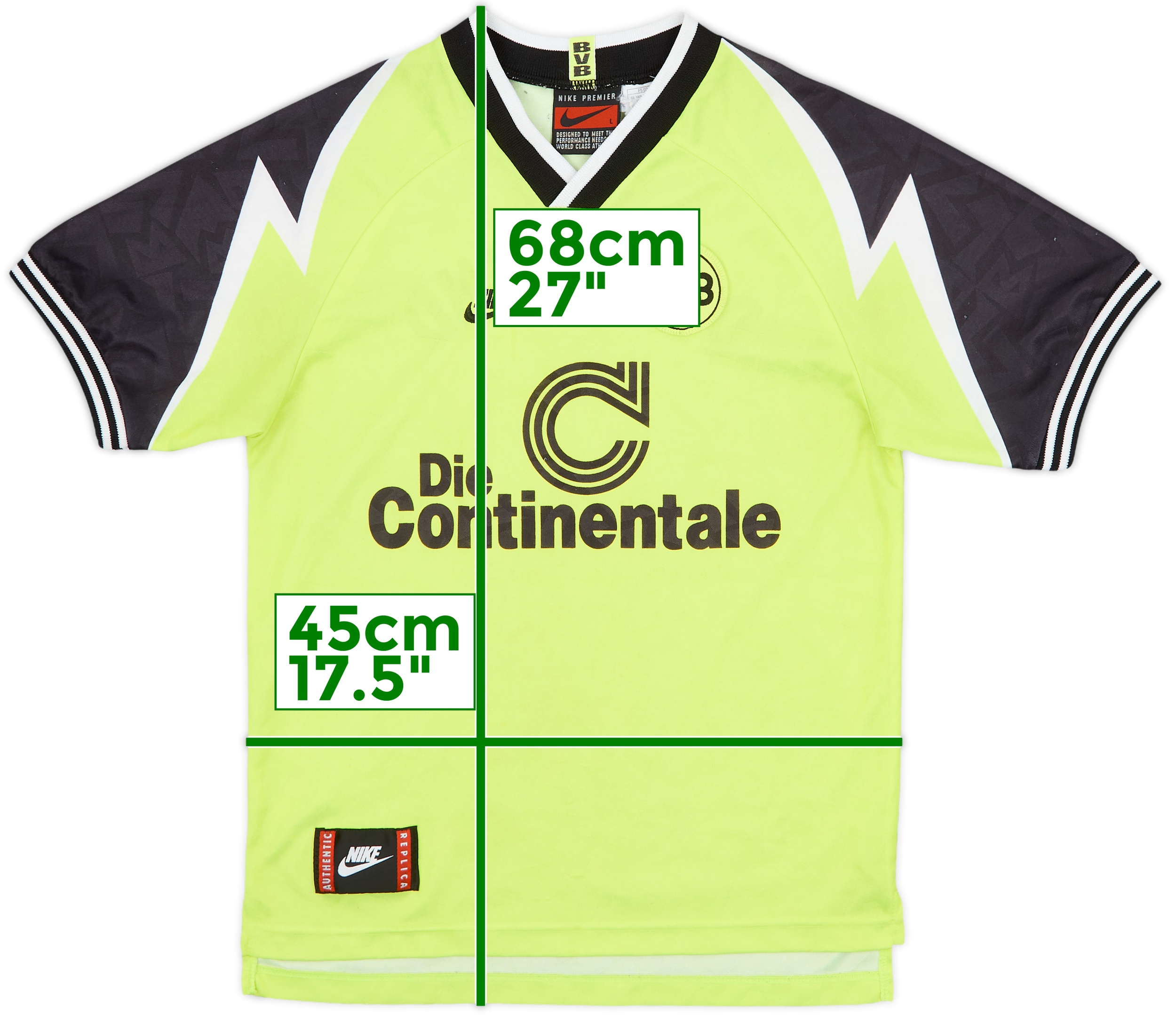 1995-96 Borussia Dortmund Home Shirt - 8/10 - (L.Boys)