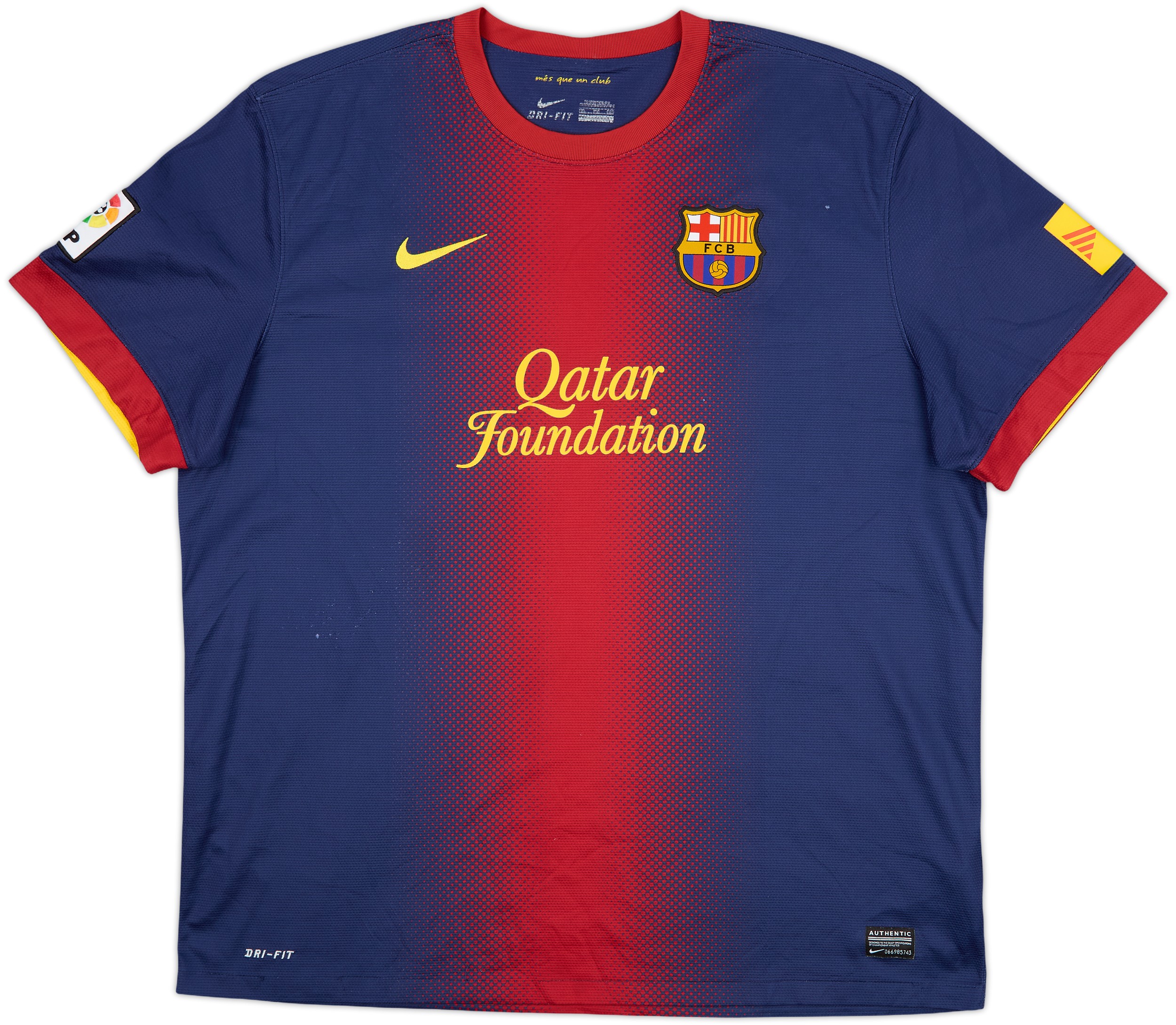 2012-13 Barcelona Home Shirt Xavi #6 - 6/10 - (XXL)