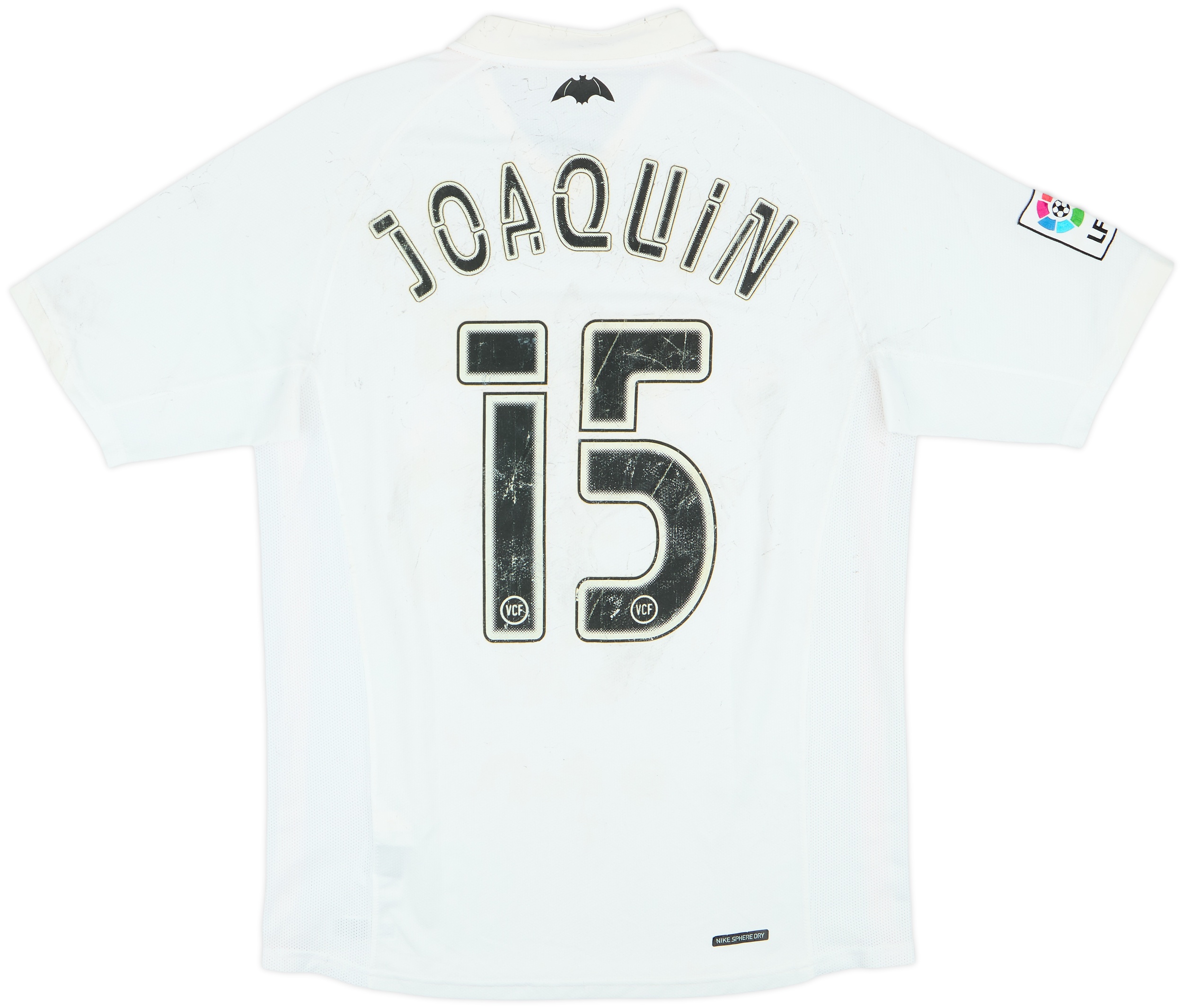 2006-07 Valencia Home Shirt Joaquin #15 - 5/10 - (M)