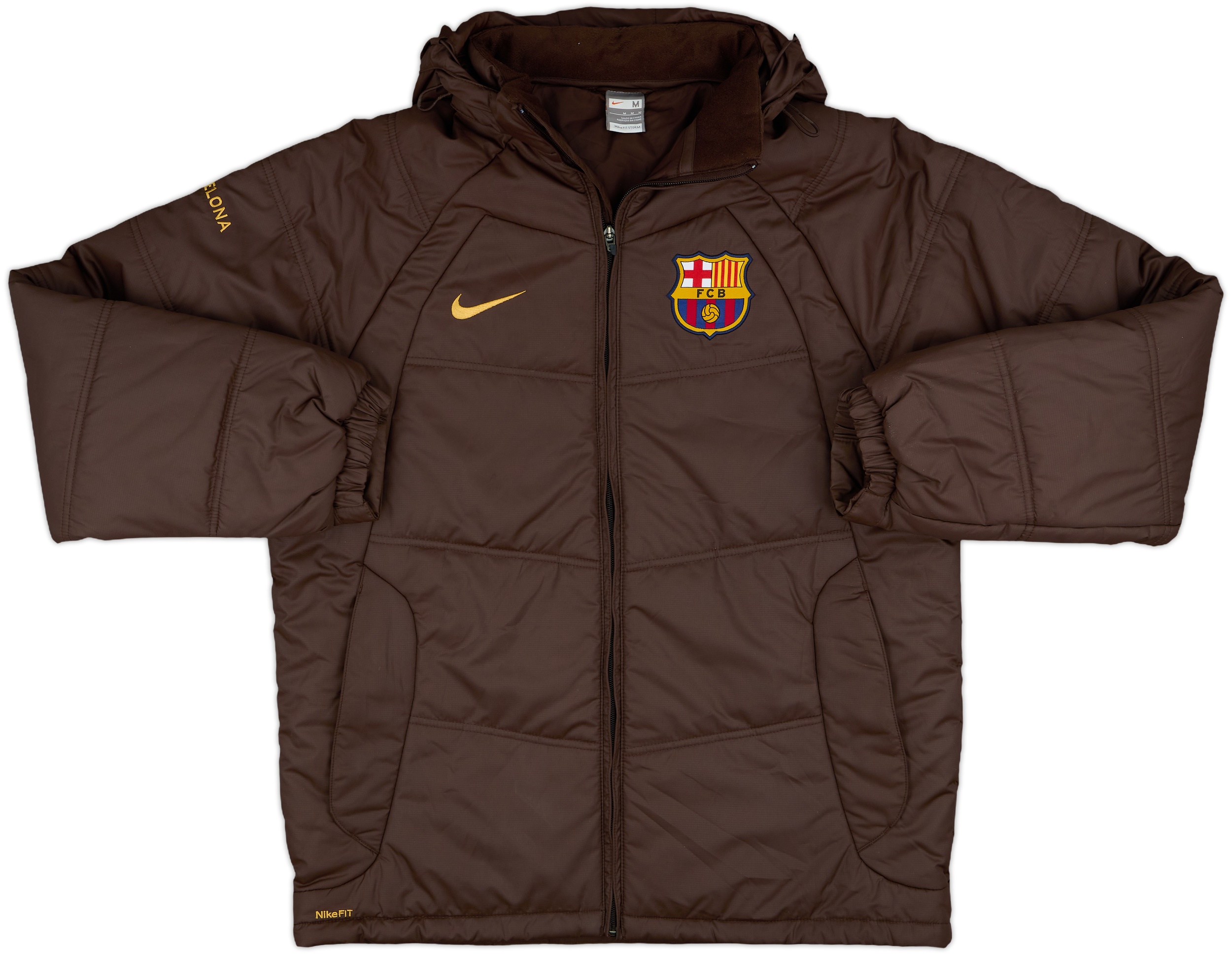 2008-09 Barcelona Nike Padded Bench Coat - 8/10 - (M)