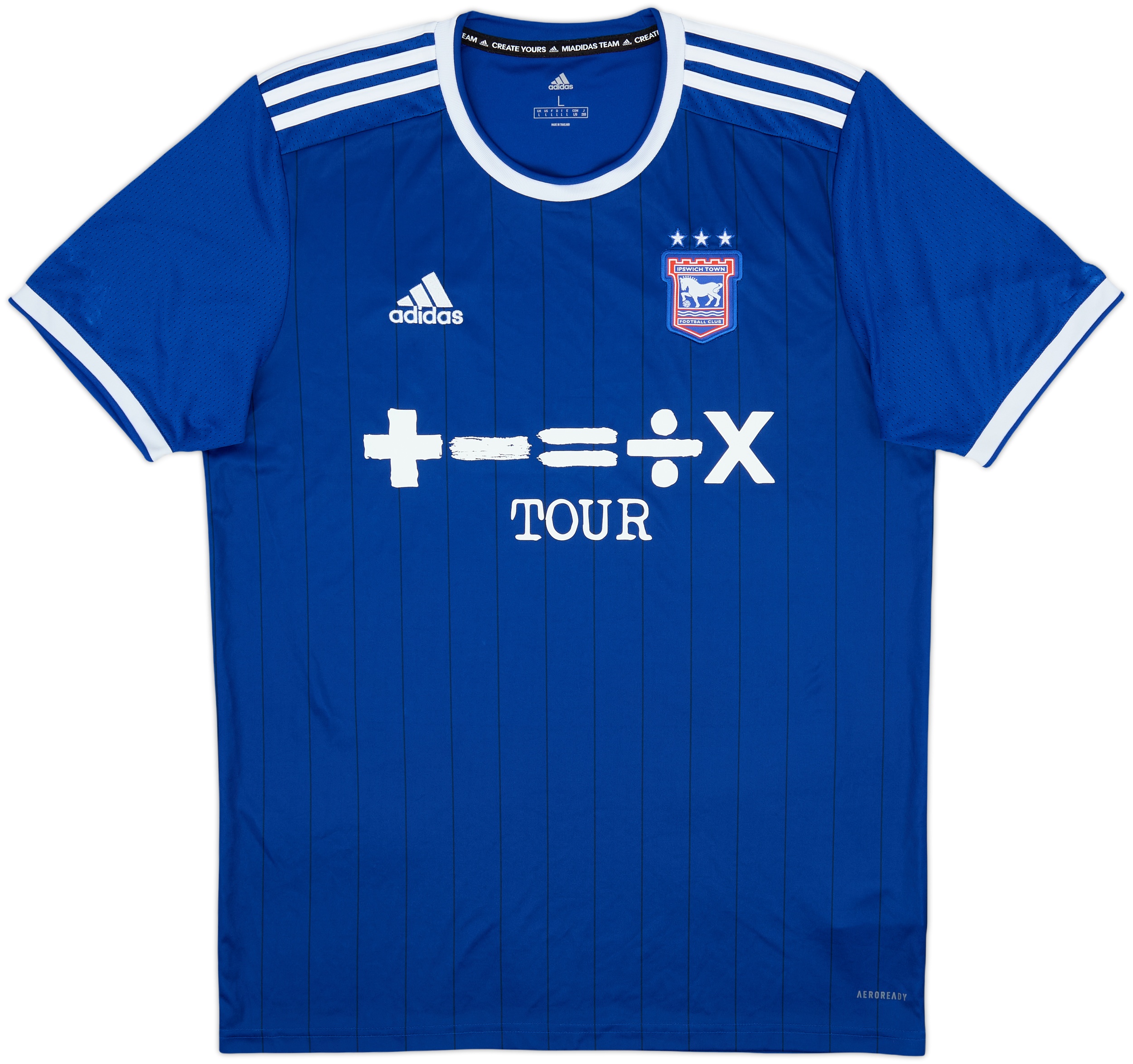 Camiseta de local del Ipswich 2021-22 - 10/10 - (L), image size:2500x2347