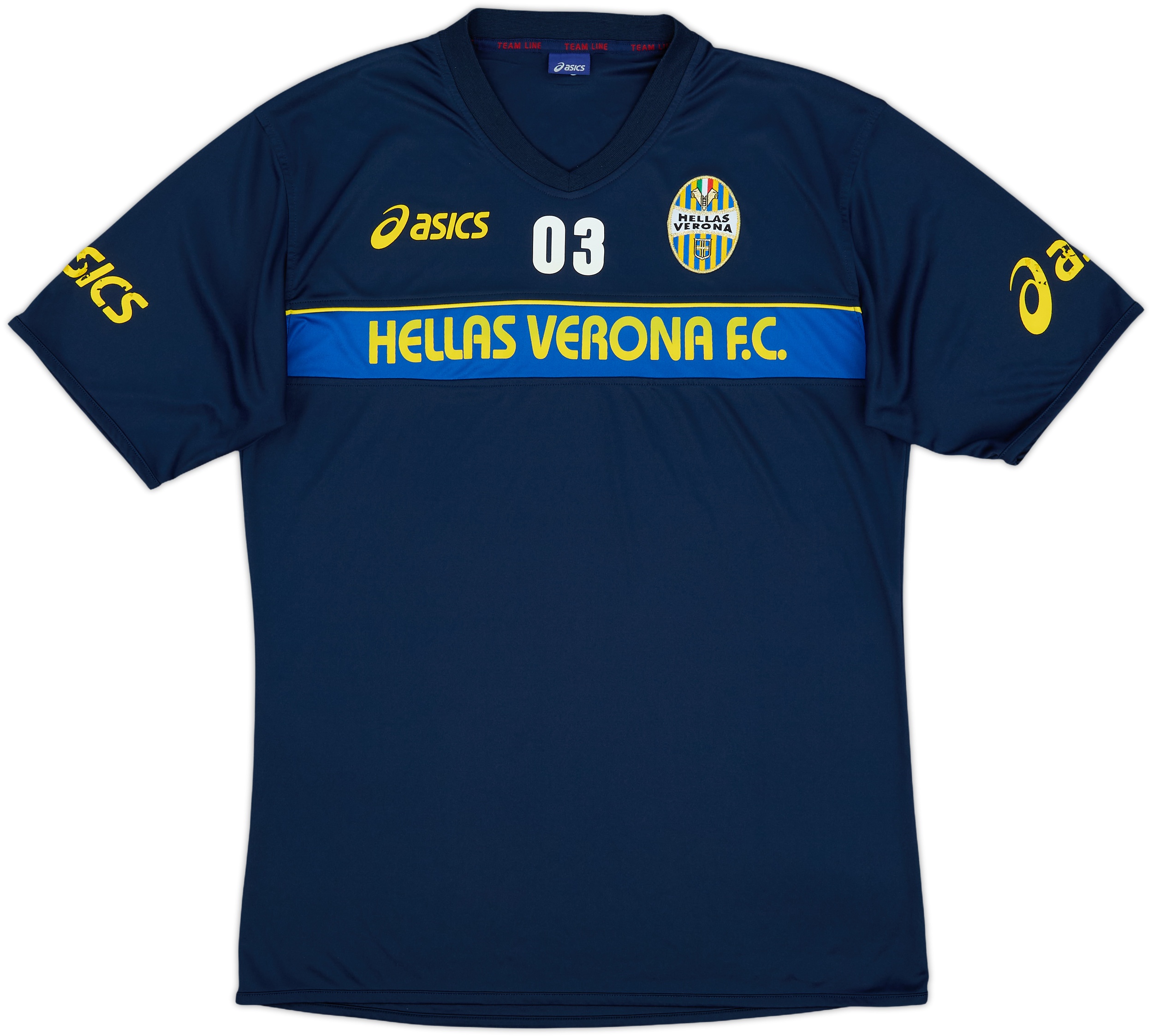 2007-08 Hellas Verona Asics Player Issue Training Shirt #03 - 6/10