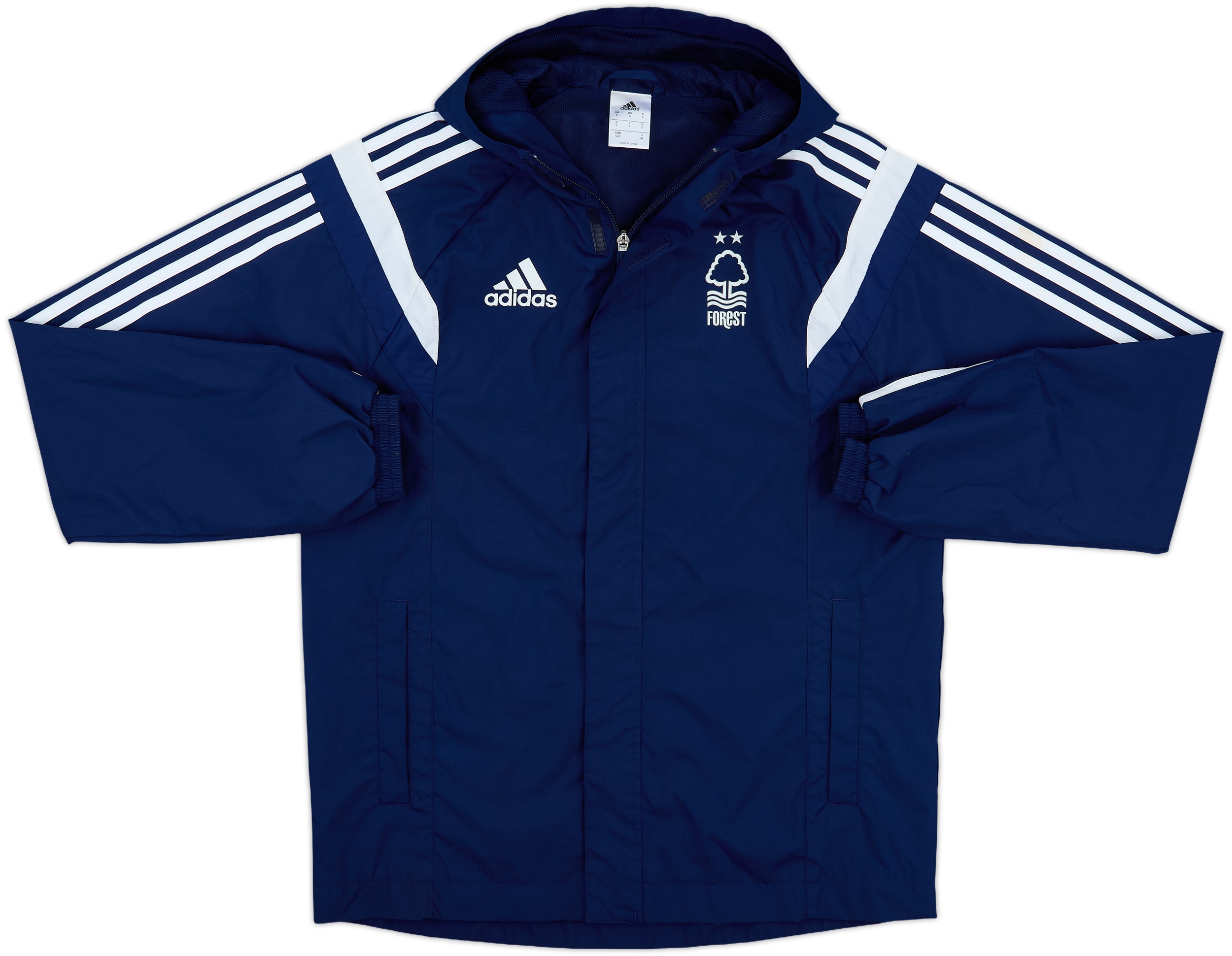 2014-15 Nottingham Forest adidas Hooded Track Jacket - 8/10 - (S)