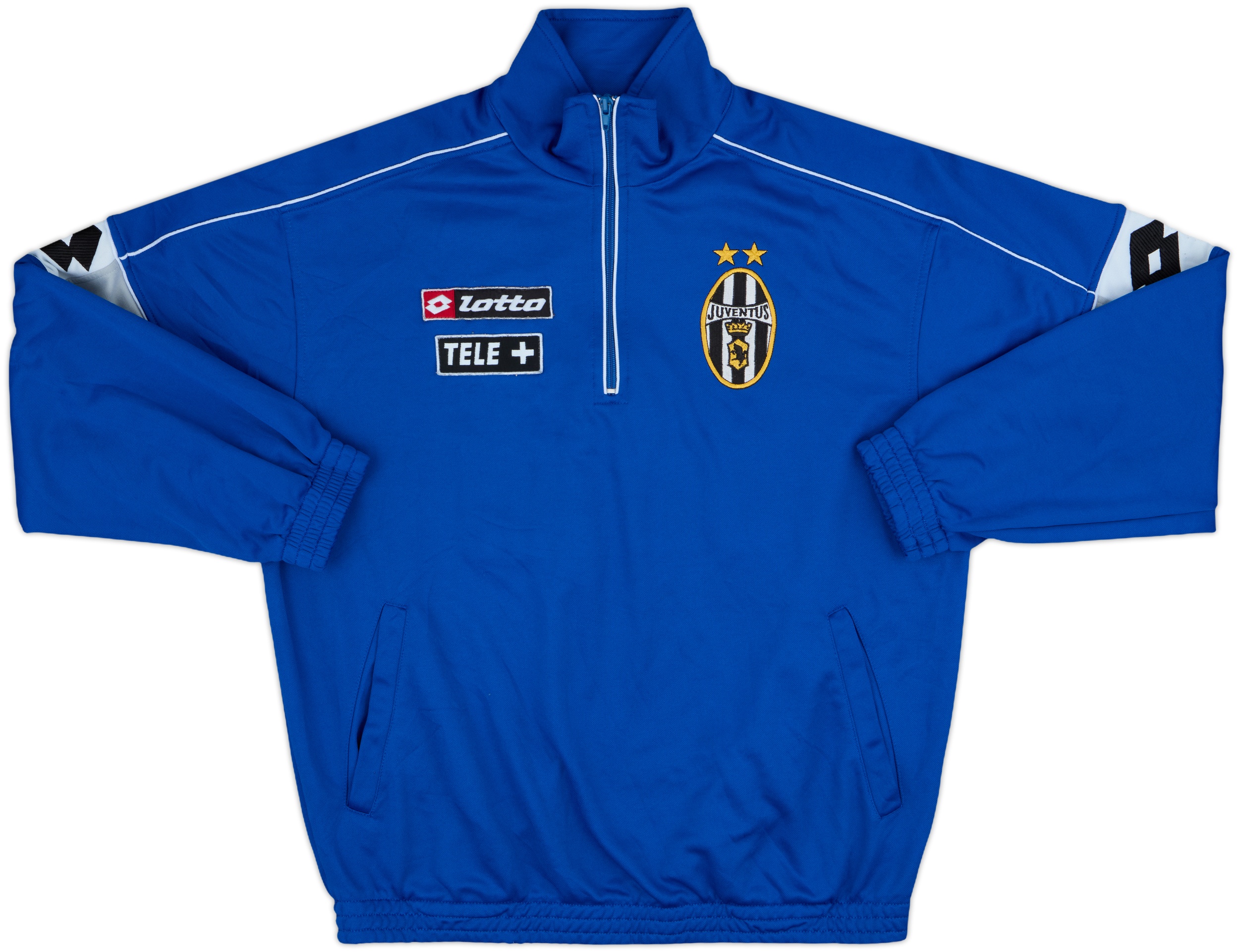 2000-01 Juventus Lotto 1/4 Zip Drill Top - 9/10 - (XL)