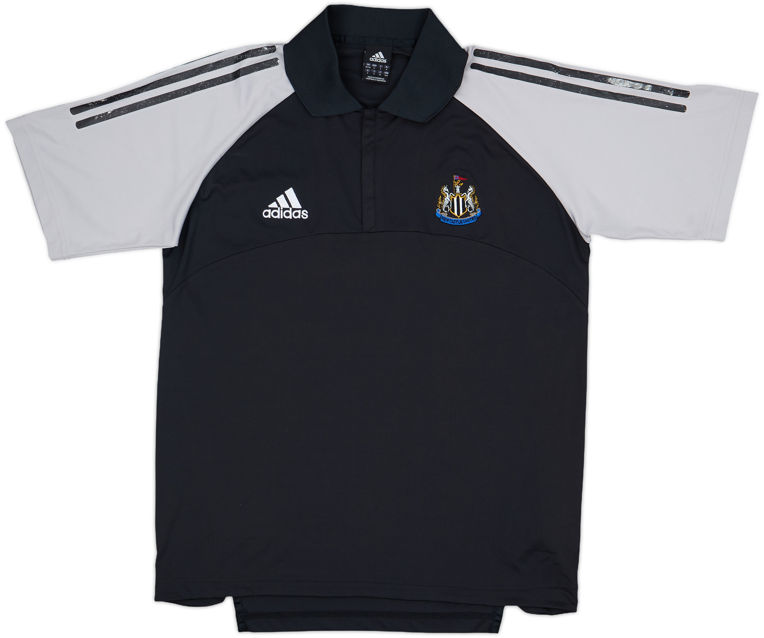 Newcastle United adidas シャツ 2002-03 Newcastle United adidas 1/4 Zip Polo Shirt - 6/10 - (S/M)