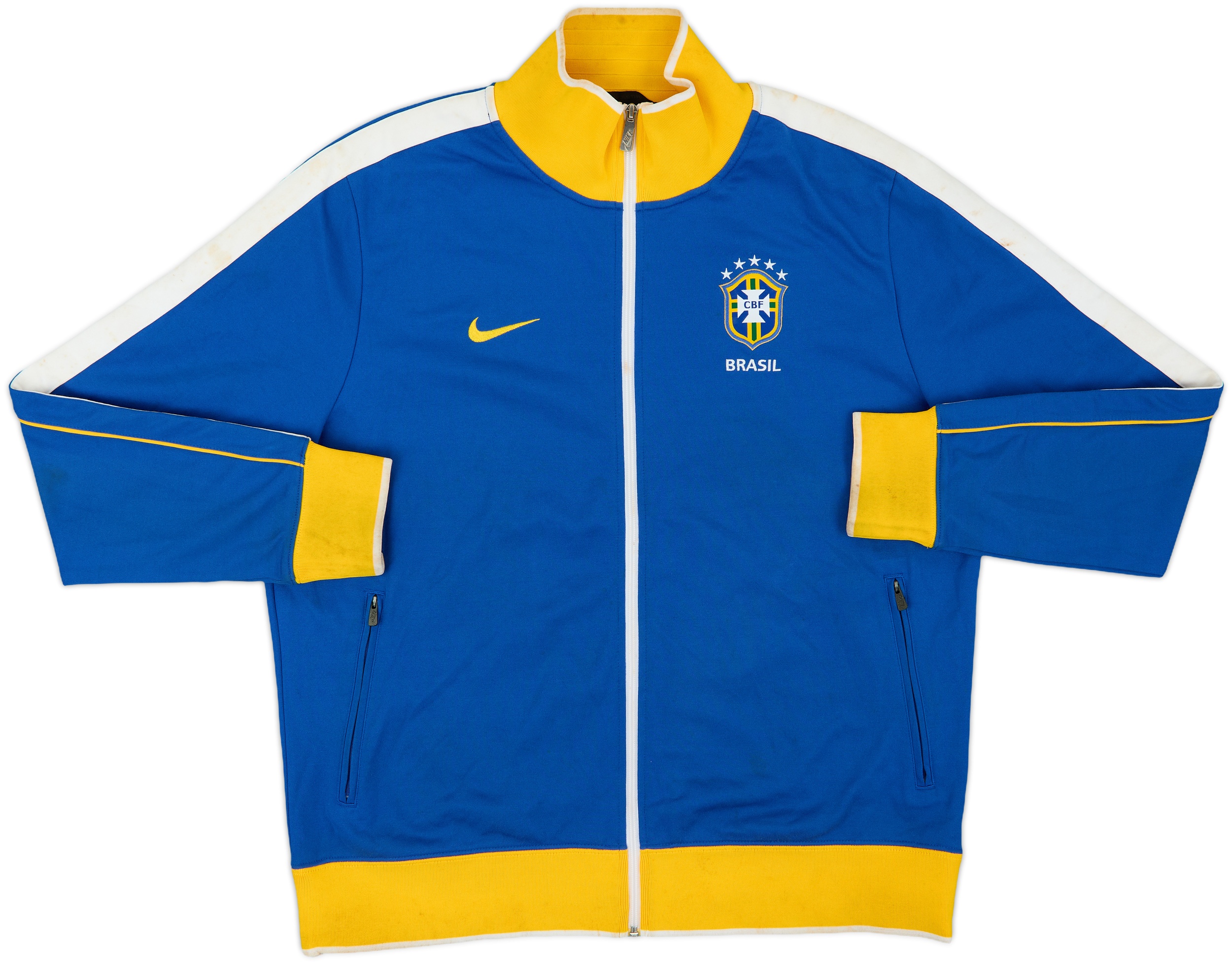 Nike トラックジャケット　ブラジル代表　2010年 2010-11 Brazil Nike Track Jacket - 5/10 - (XL)