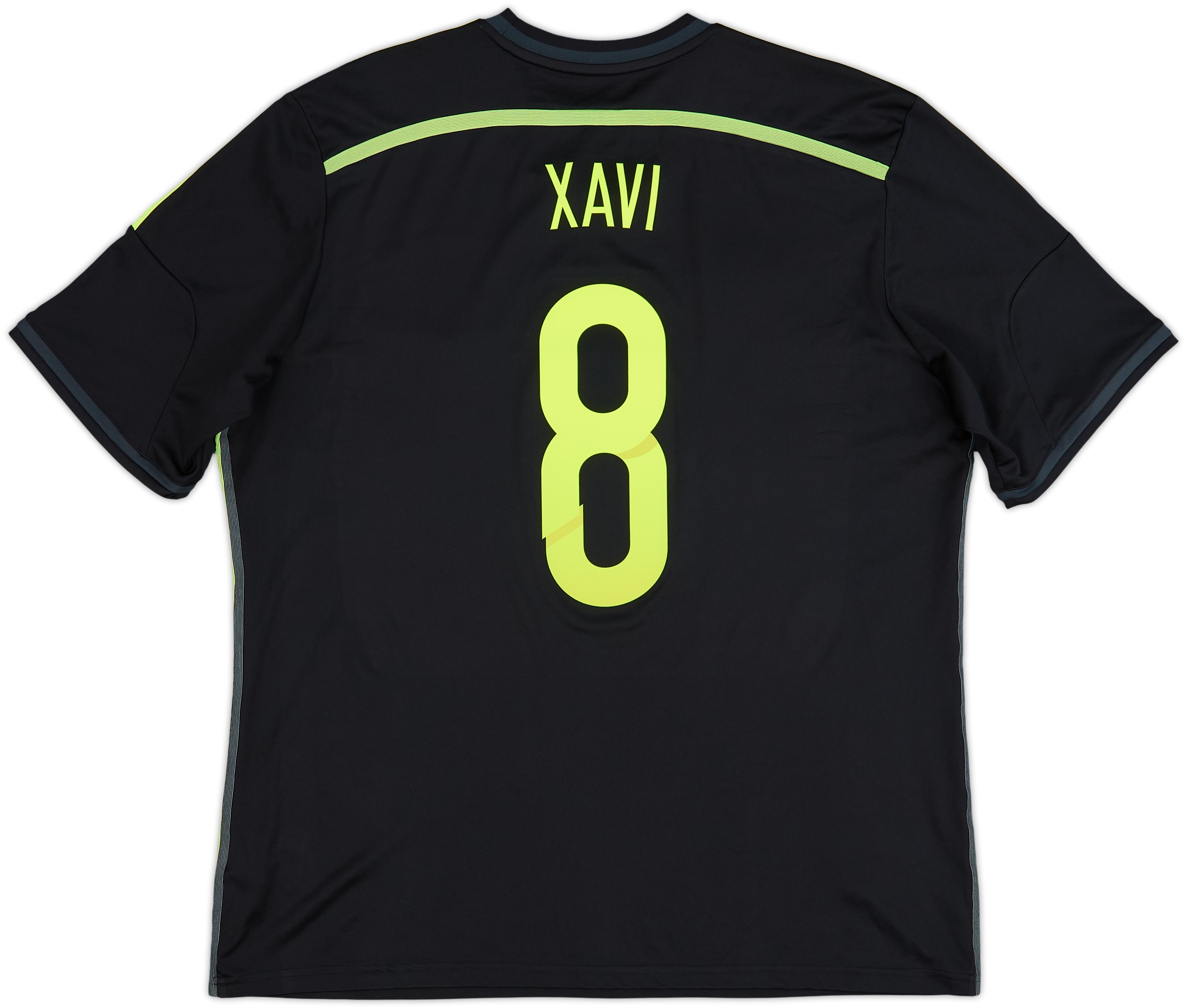 2013-15 Spain Away Shirt Xavi #8 - 8/10 - (XL)