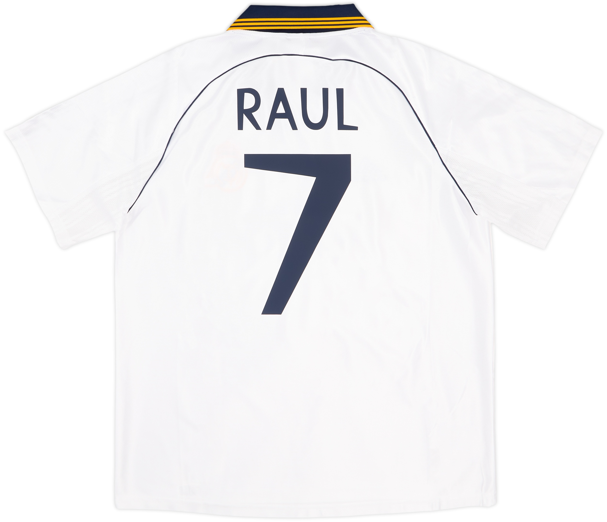 1999-00 Real Madrid adidas Reissue Home Shirt Raul #7 (L)