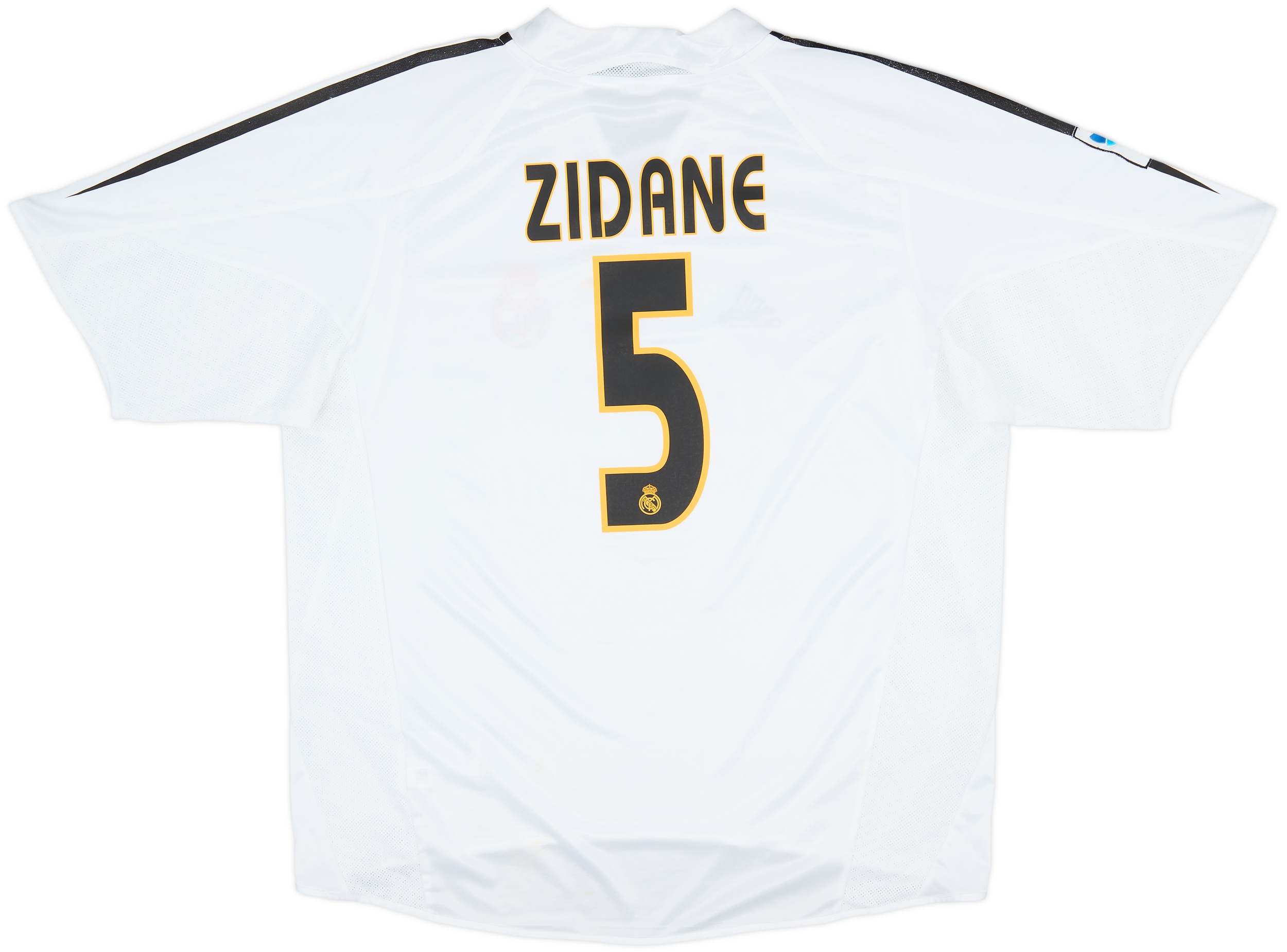 2004-05 Real Madrid Home Shirt Zidane #5 - 6/10 - (L)