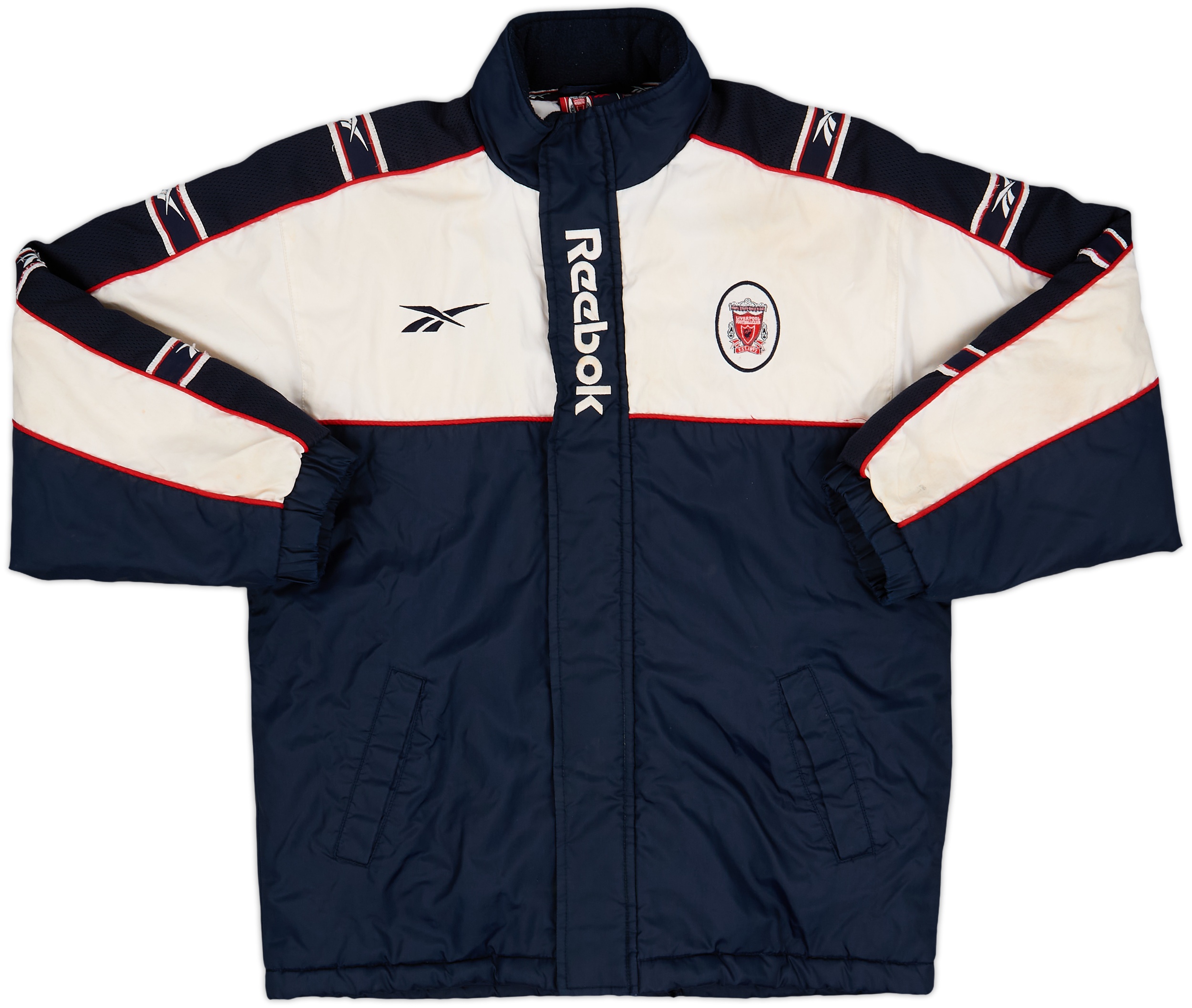 ウェア 09-10 Liverpool  Padded Bench Coat 1998-99 Liverpool Reebok Padded Bench Coat - 5/10 - (XS)