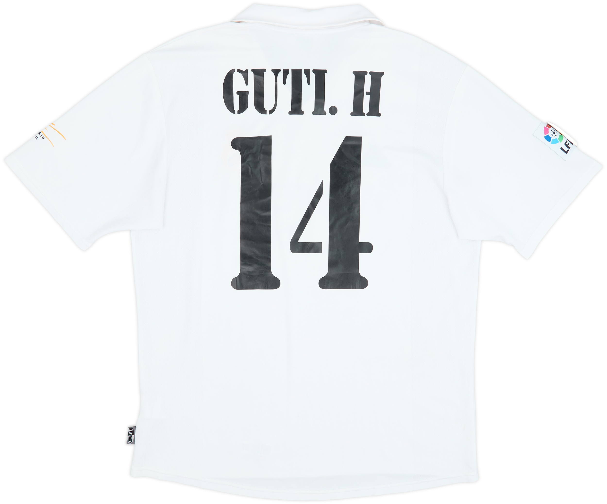 2002-03 Real Madrid Centenary Home Shirt Guti. H #14 - 8/10 - (L)