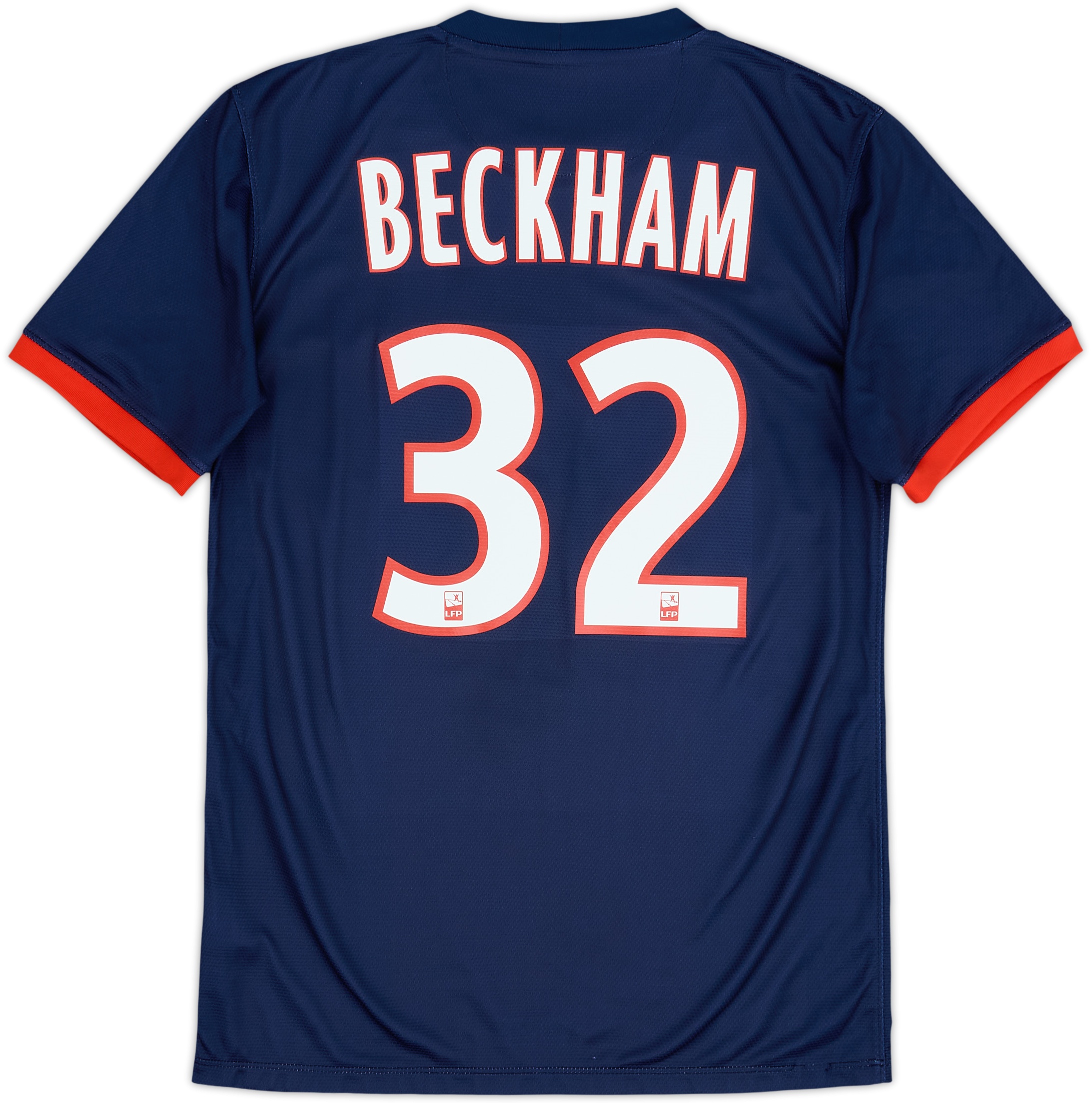 NIKE Paris Saint-Germain BECKHAM 32 長袖 2013-14 Paris Saint-Germain Home Shirt Beckham #32 - 8/10 - (S)