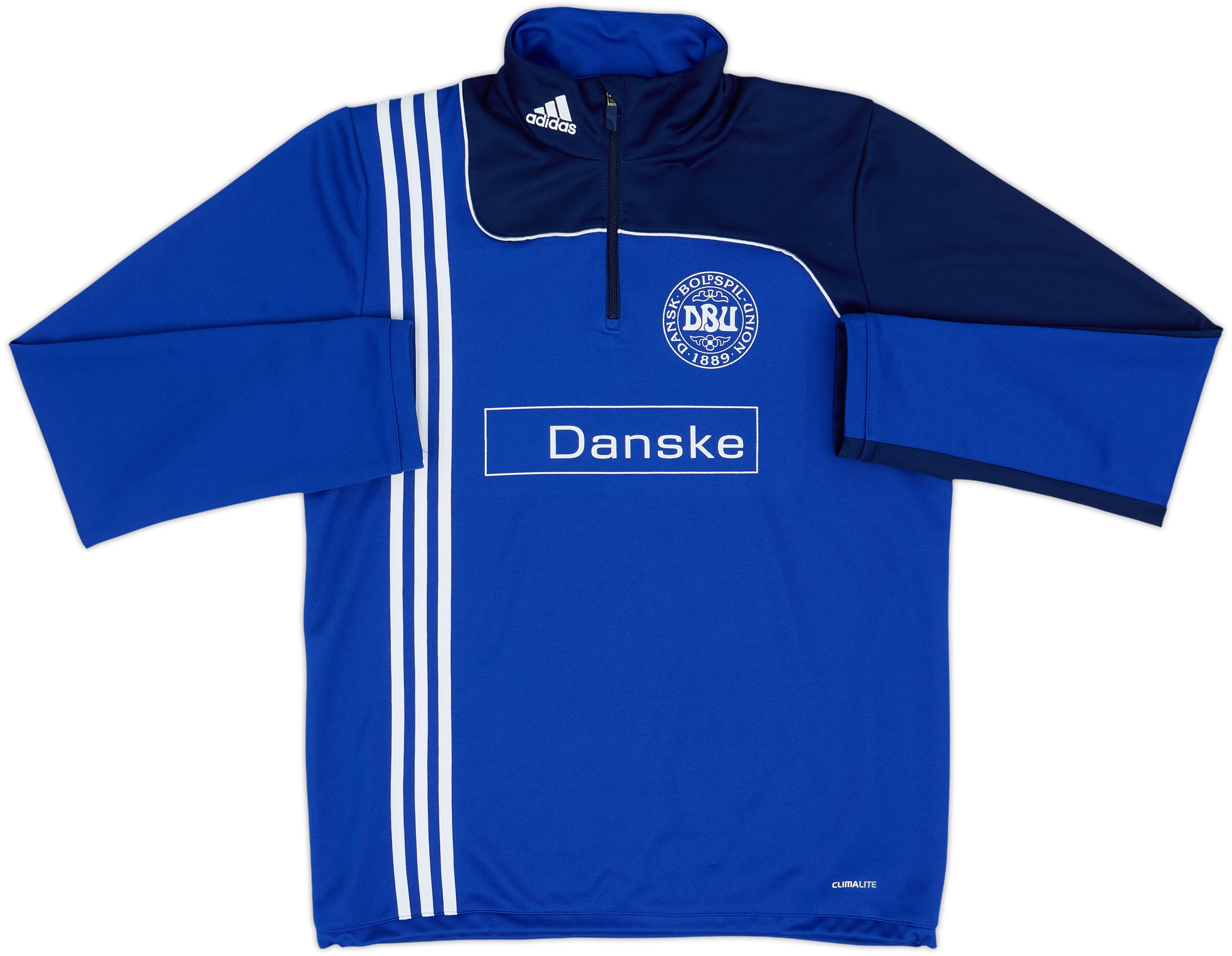2012-13 Denmark adidas 1/4 Zip Drill Top - 8/10 - (M/L)
