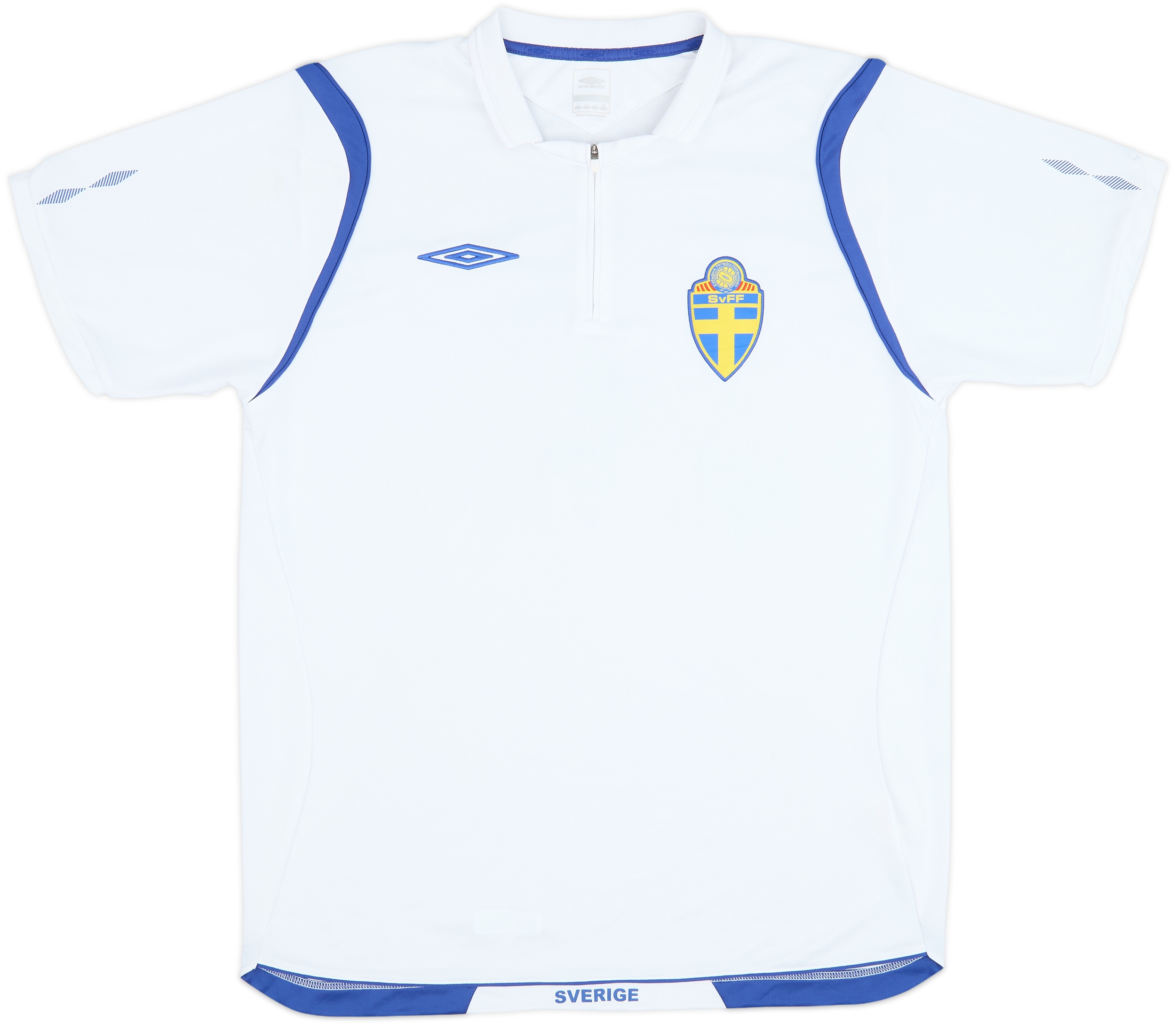2006-07 Sweden Umbro 1/4 Zip Training Shirt - 8/10 - (L)