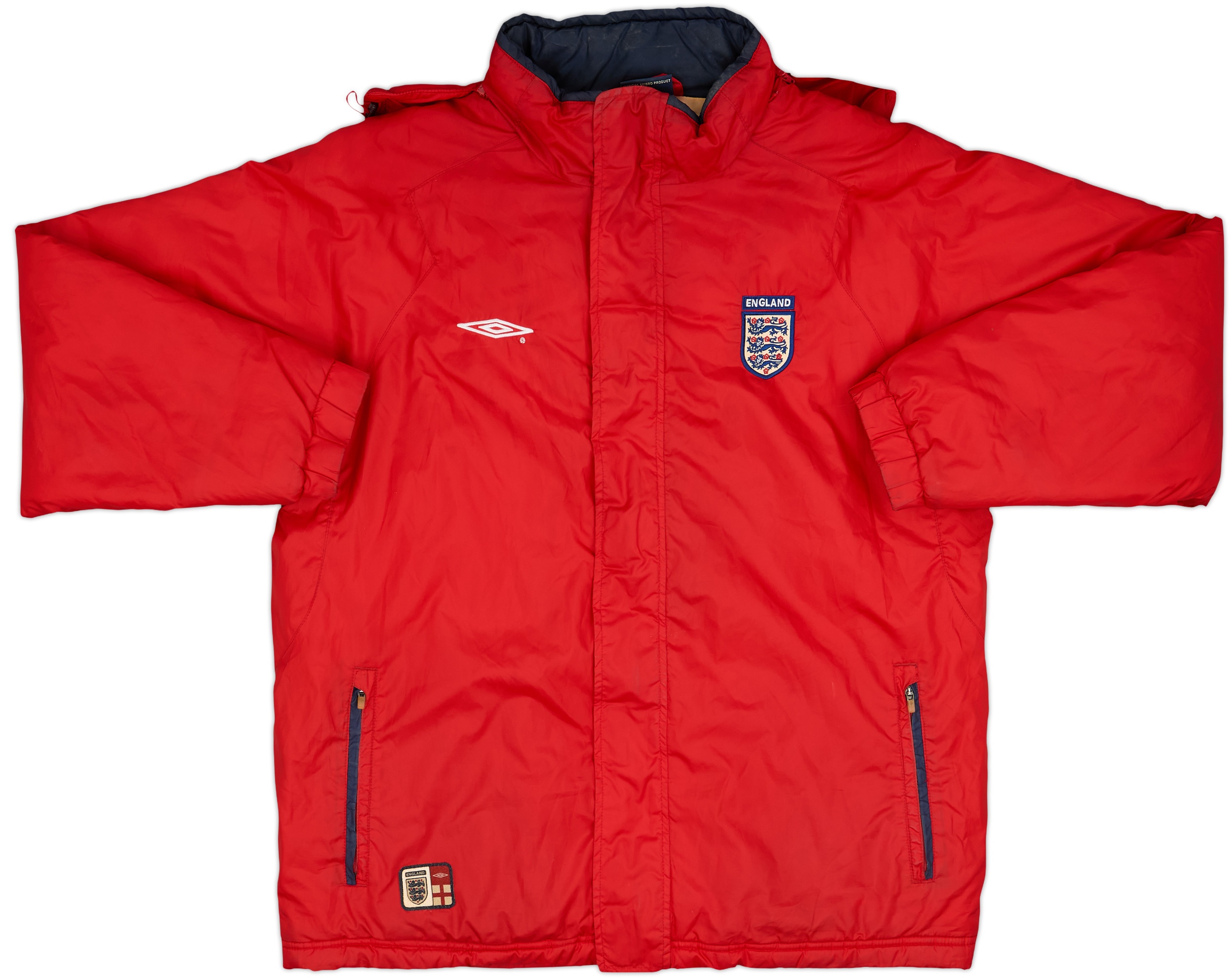 2005-06 England Umbro Hooded Rain Jacket - 6/10 - (S)