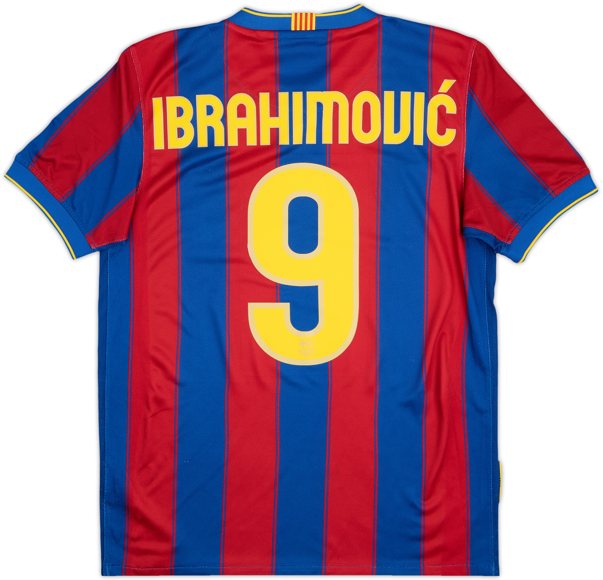 2009-10 Barcelona Home Shirt Ibrahimovic #9 - 7/10 - (S)