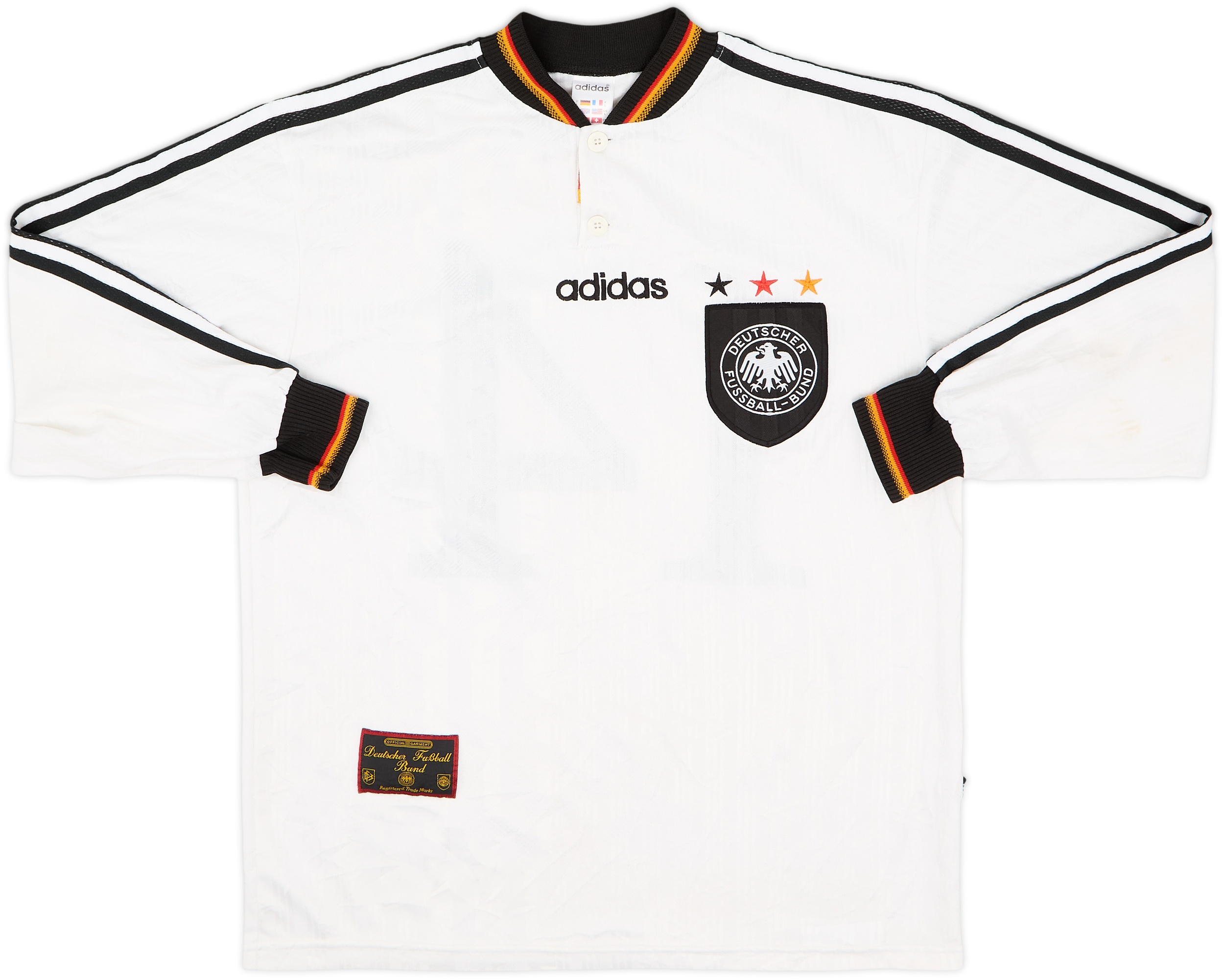 1996-98 Germany Match Issue Home L/S Shirt #14
