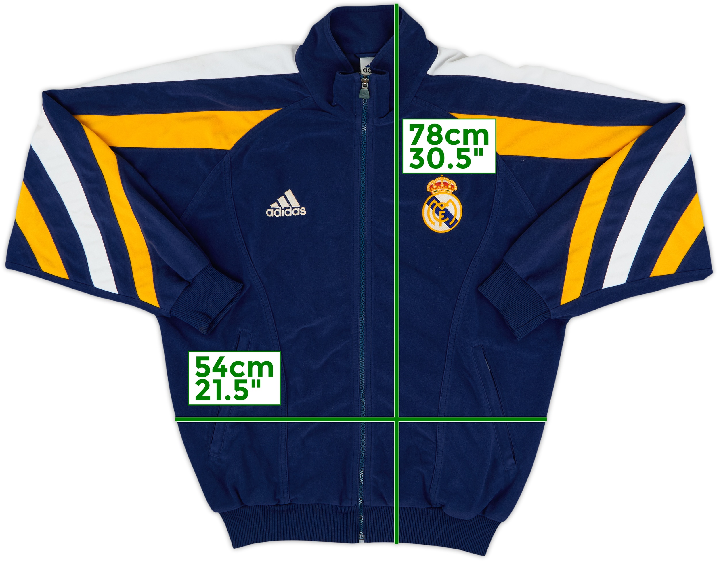 1998-99 Real Madrid adidas Track Jacket - 8/10 - (M/L)