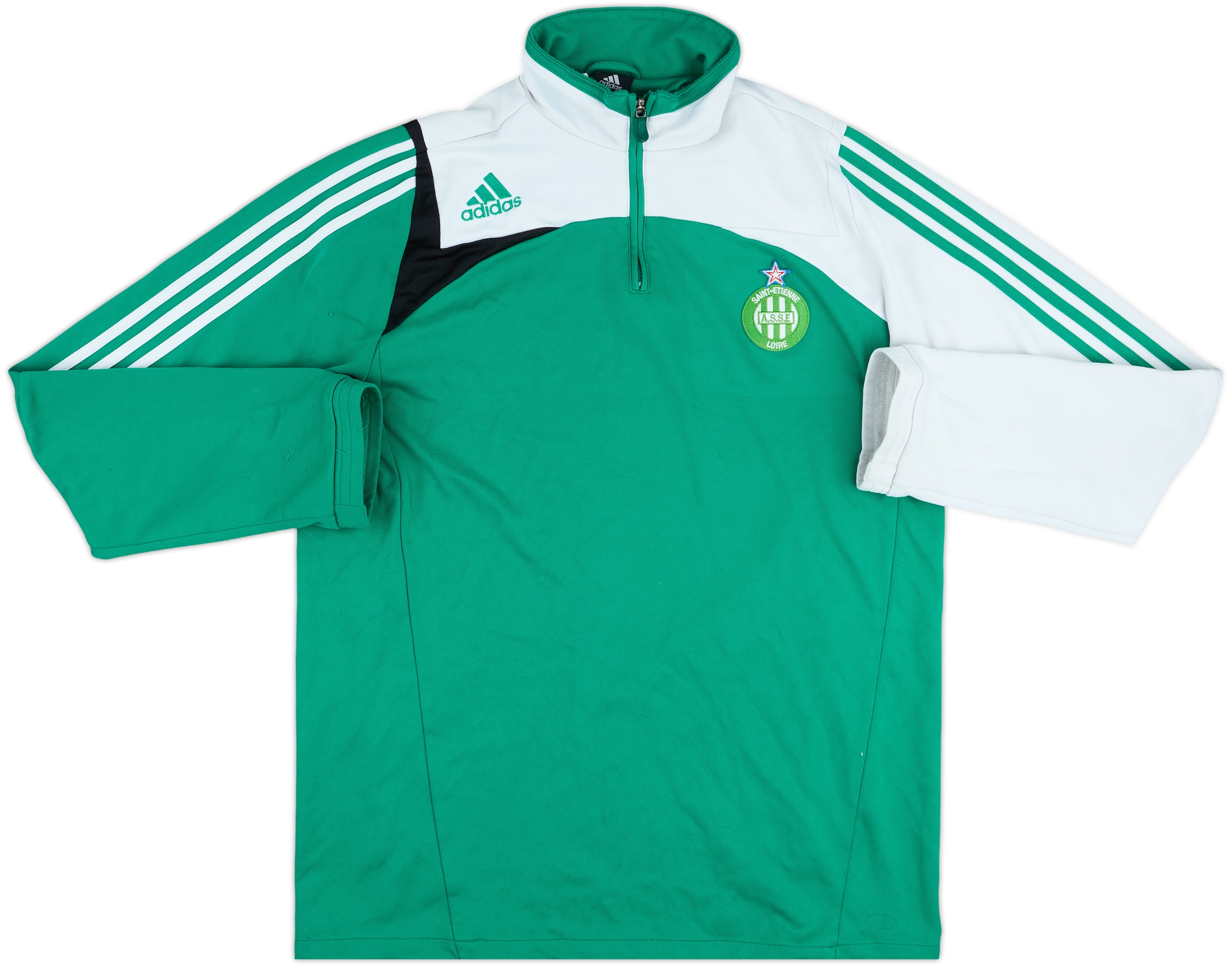 【送料込】adidas AS Saint-Étienne 半袖シャツ 緑［М］ SAINT ETIENNE 2010 2011 HOME SHIRT JERSEY ADIDAS E83823 sz L