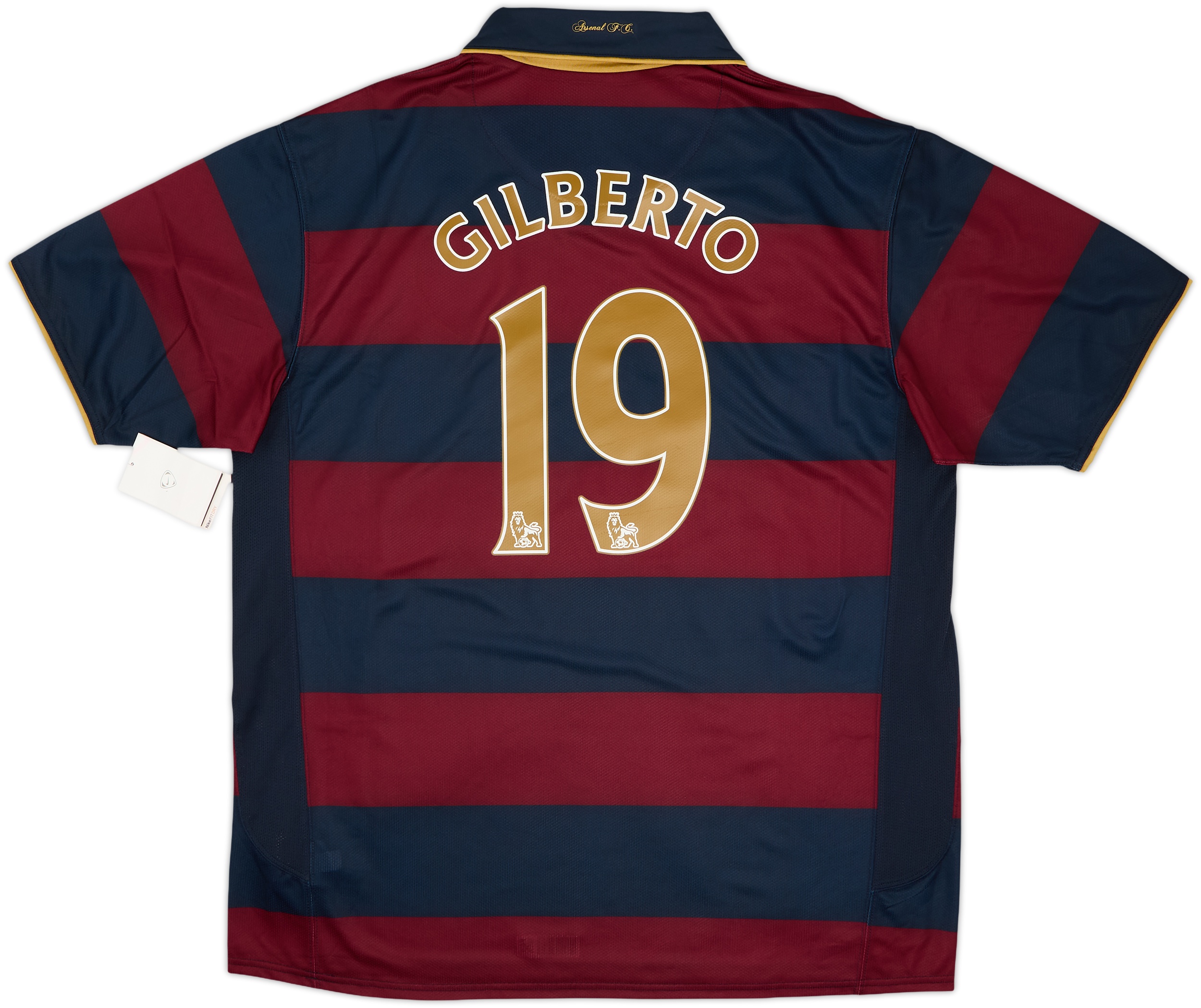 2007-08 Arsenal Third Shirt Gilberto #19 (XL)