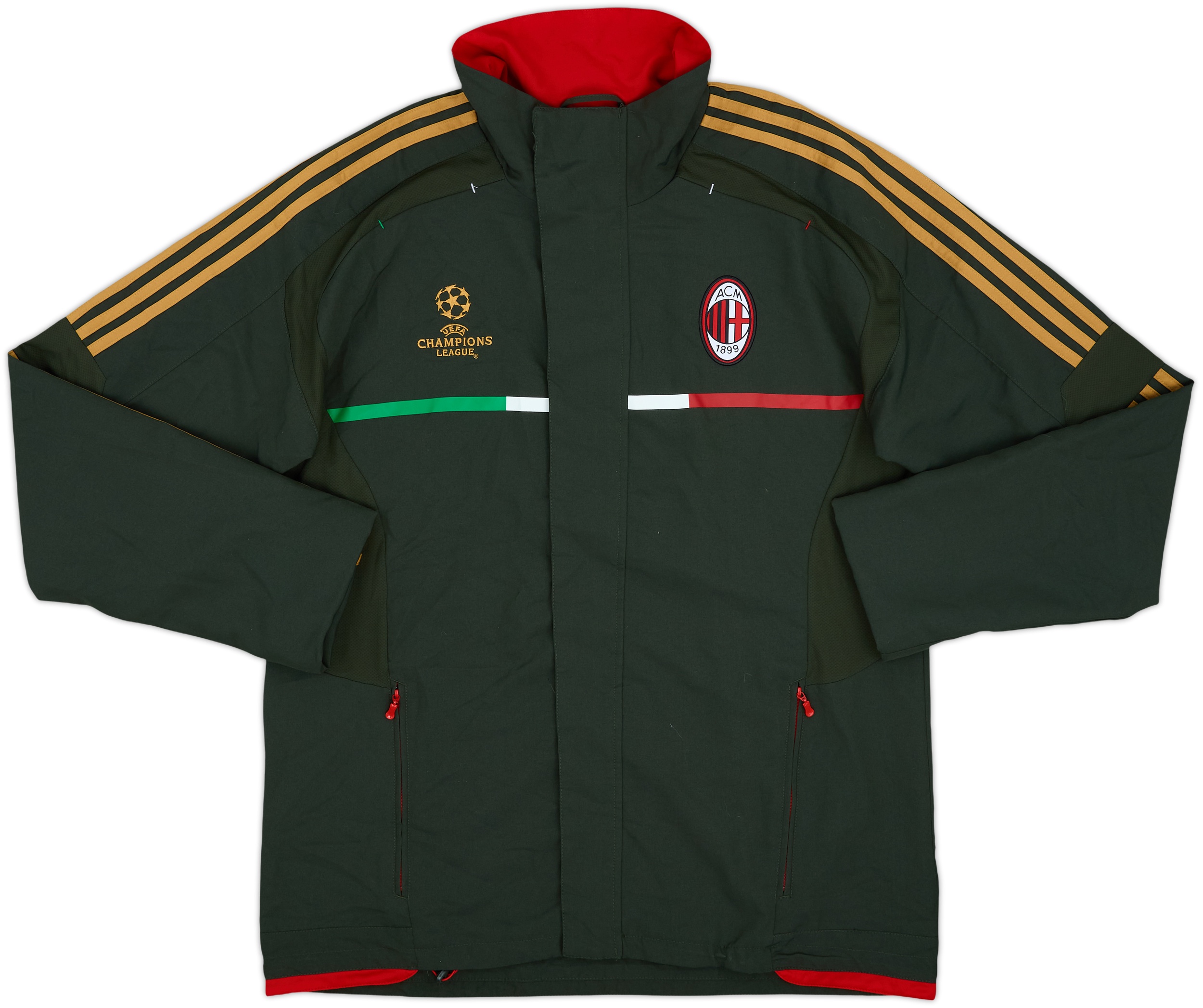 2011-12 AC Milan adidas CL Track Jacket - 9/10 - (L/XL)