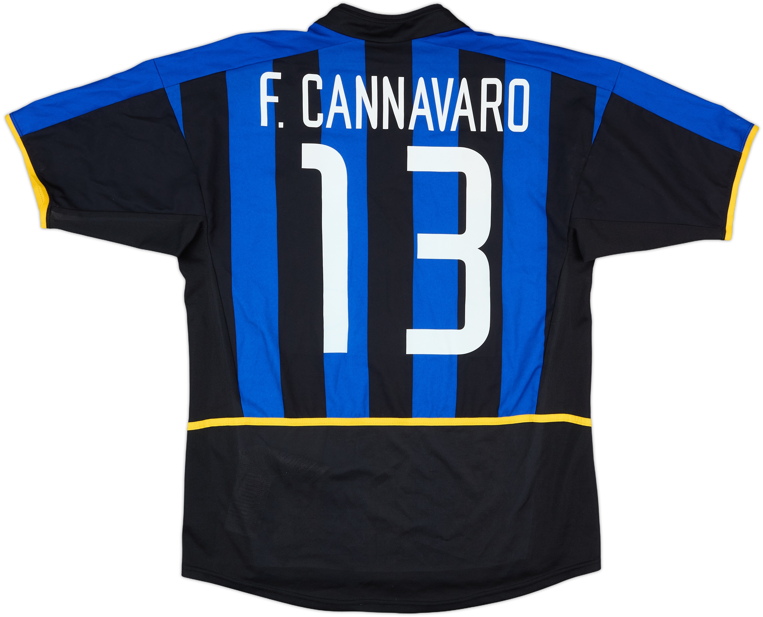 2002-03 Inter Milan Home Shirt F.Cannavaro #13 - 4/10 - (M)