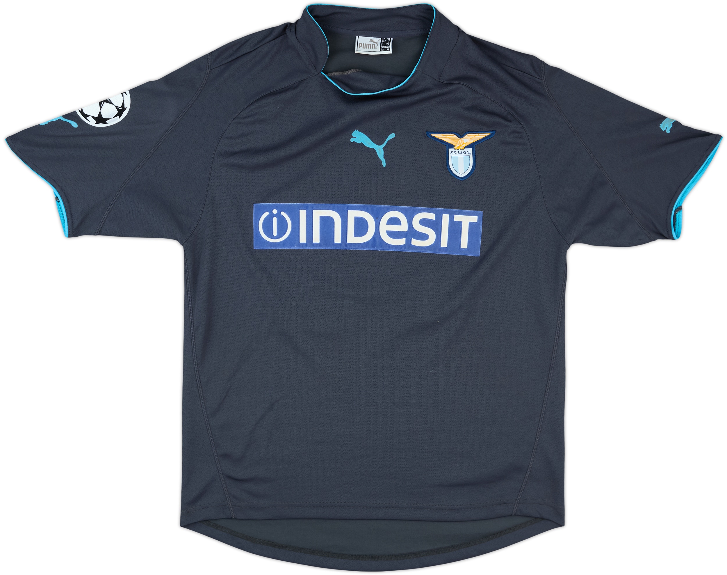 ラツッオPuma SS Lazio シャツ 背番号5 水色 2002/03 LAZIO Vintage Puma Home Football Shirt Jersey (M/L