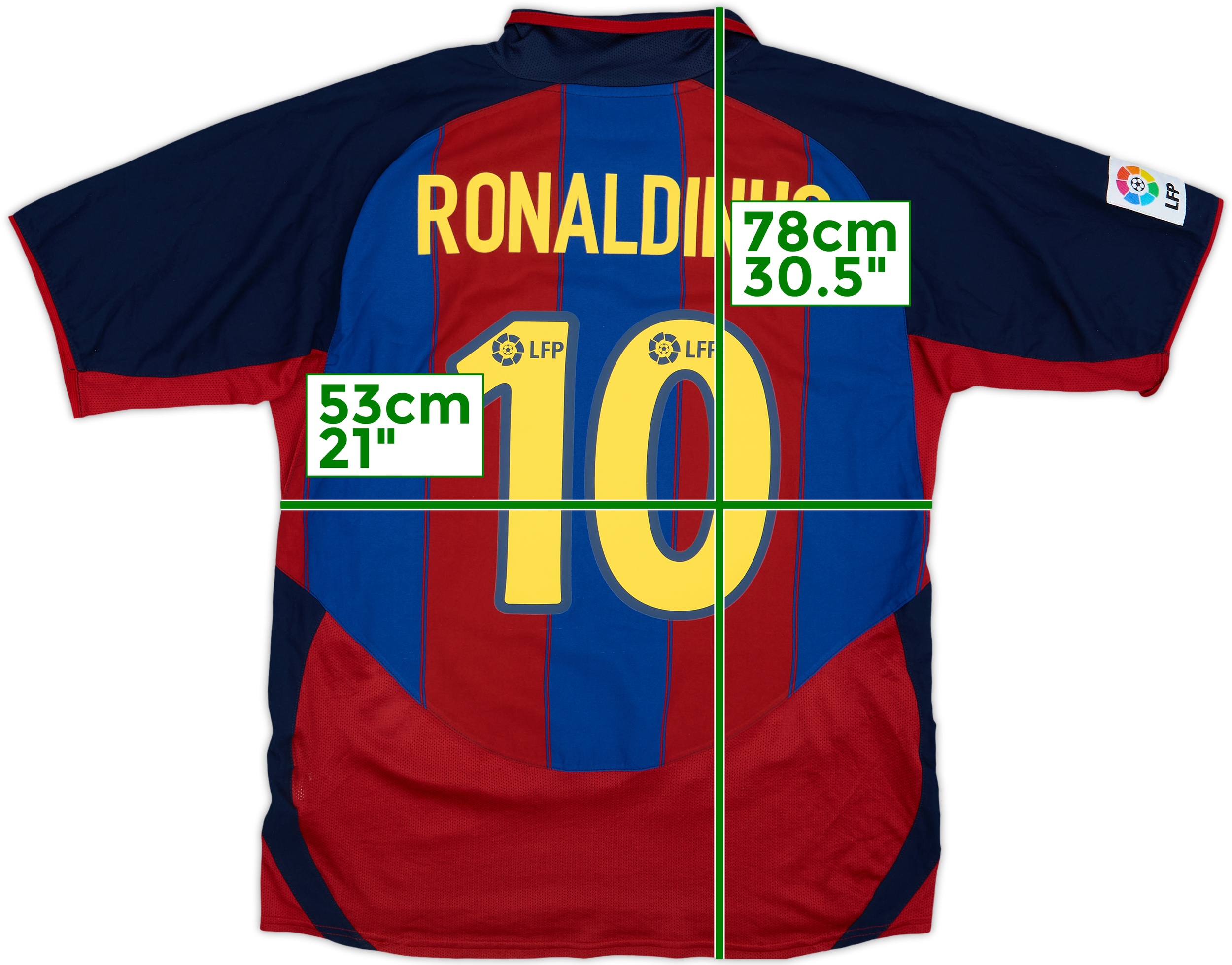 難あり　FCバルセロナ RONALDINHO シャツ 10番 150425507192-