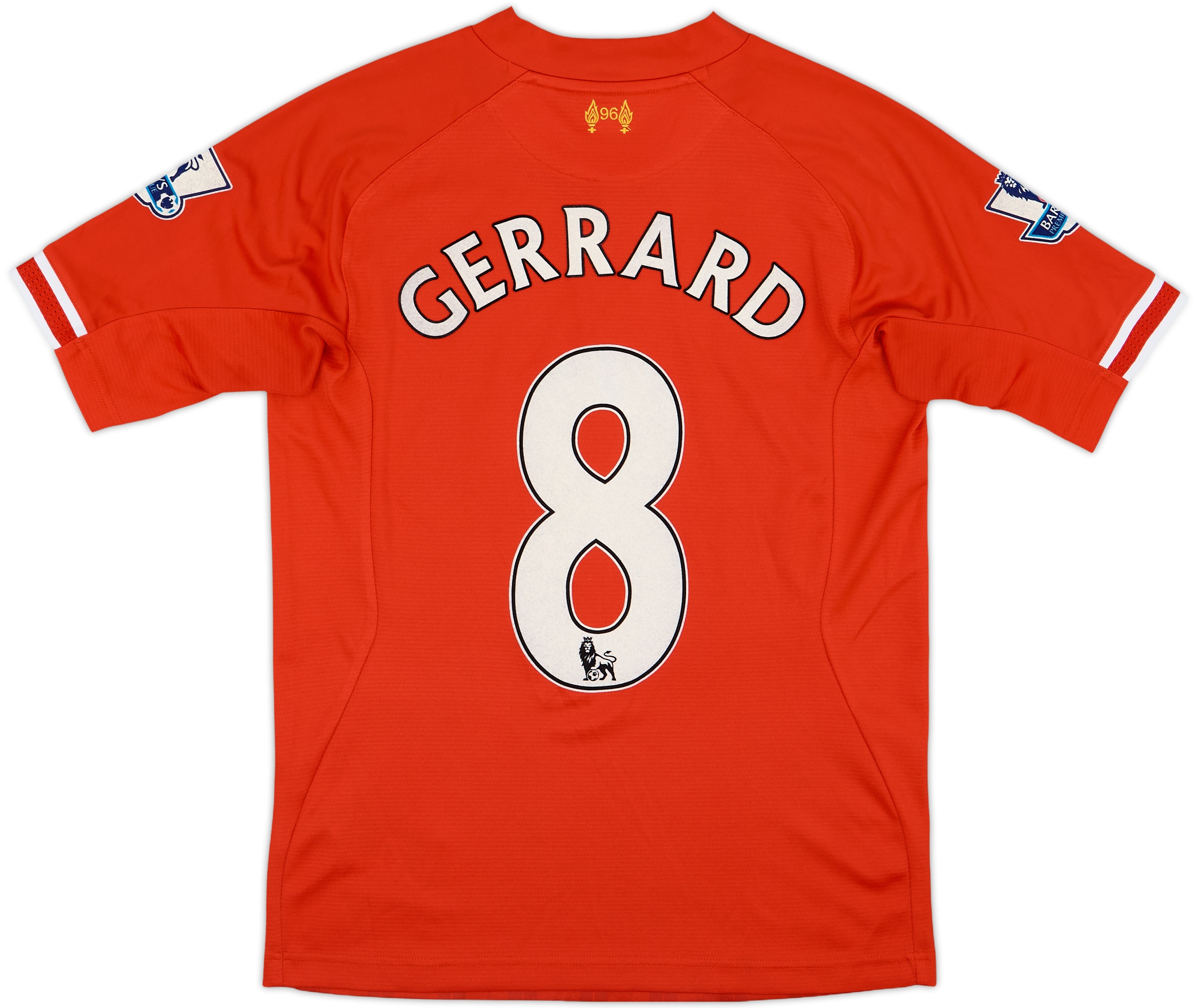 【税込?送料無料】 Home Liverpool 2013-14 Shirt (S) - 7/10 - #8 Gerrard ウェア