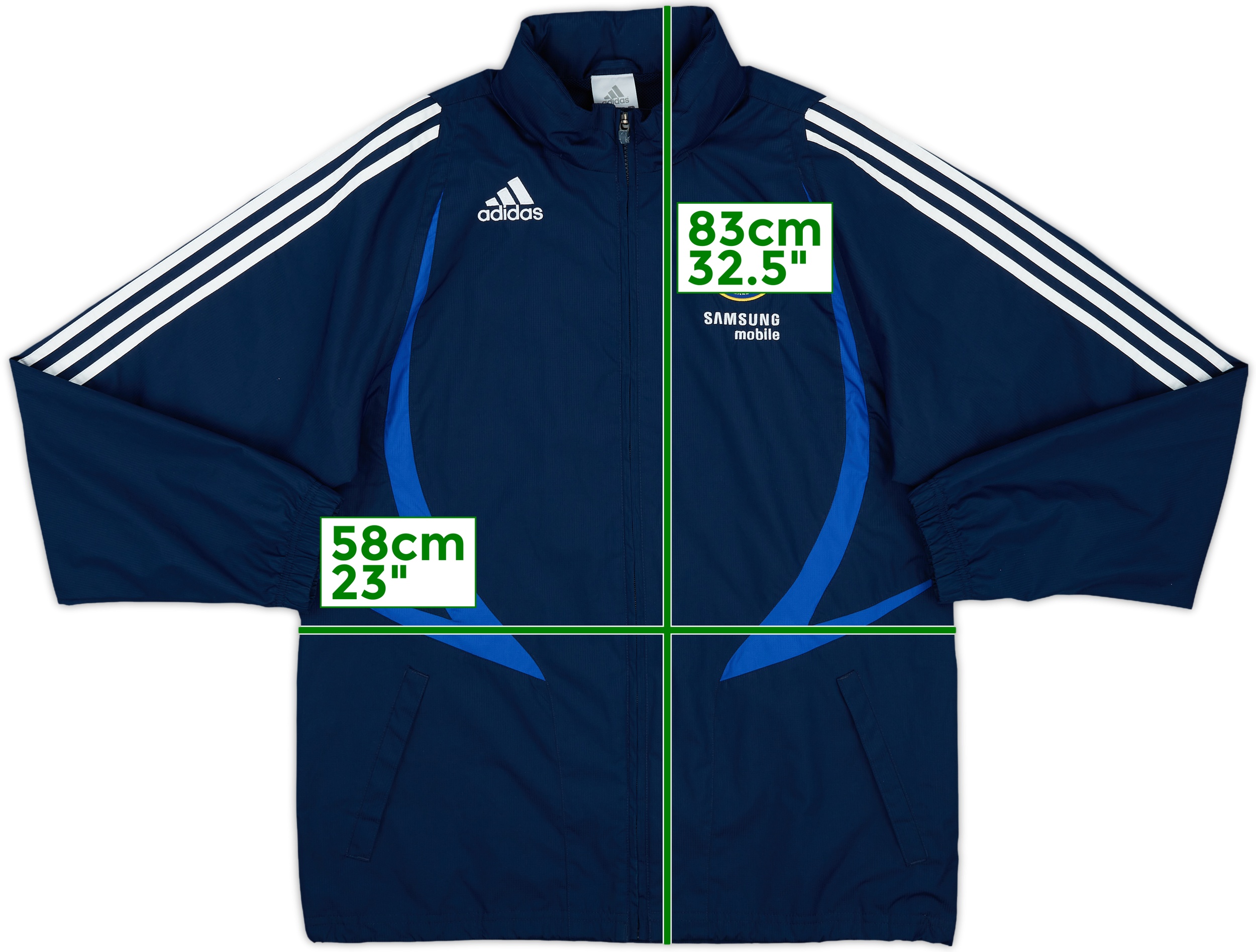 【セール】 Chelsea 2007-08 adidas (M) - 8/10 - Jacket Rain Hooded ウェア