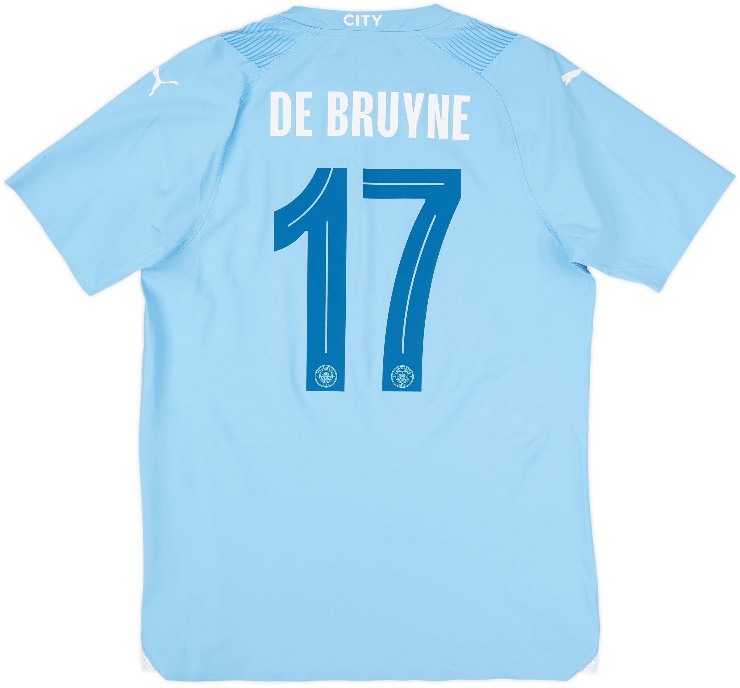 2023-24 Manchester City Home Shirt De Bruyne #17 - 8/10 - (L)