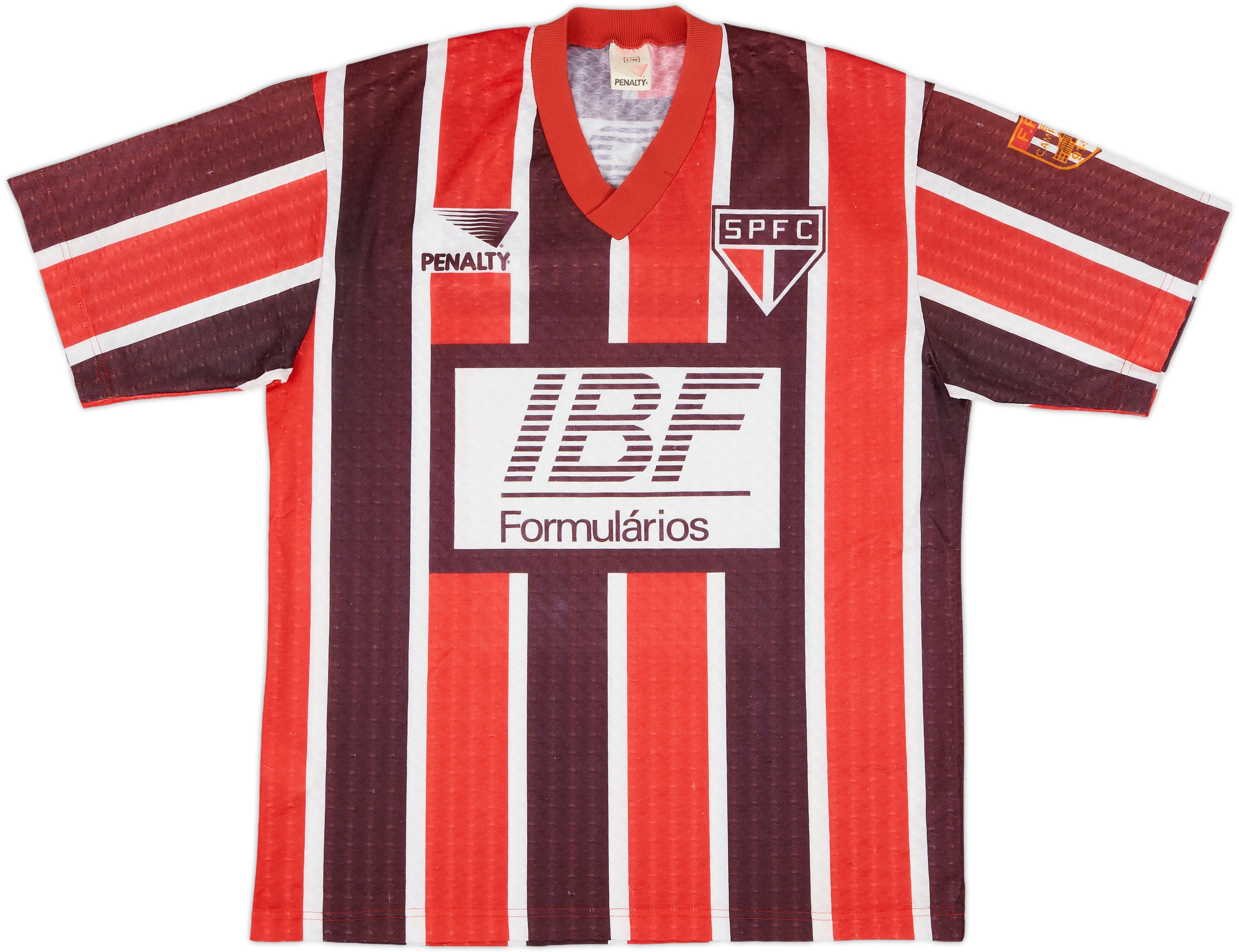 SPFC Sao Paulo Shirt Jersey 1991 1992 1993 #10 - Large