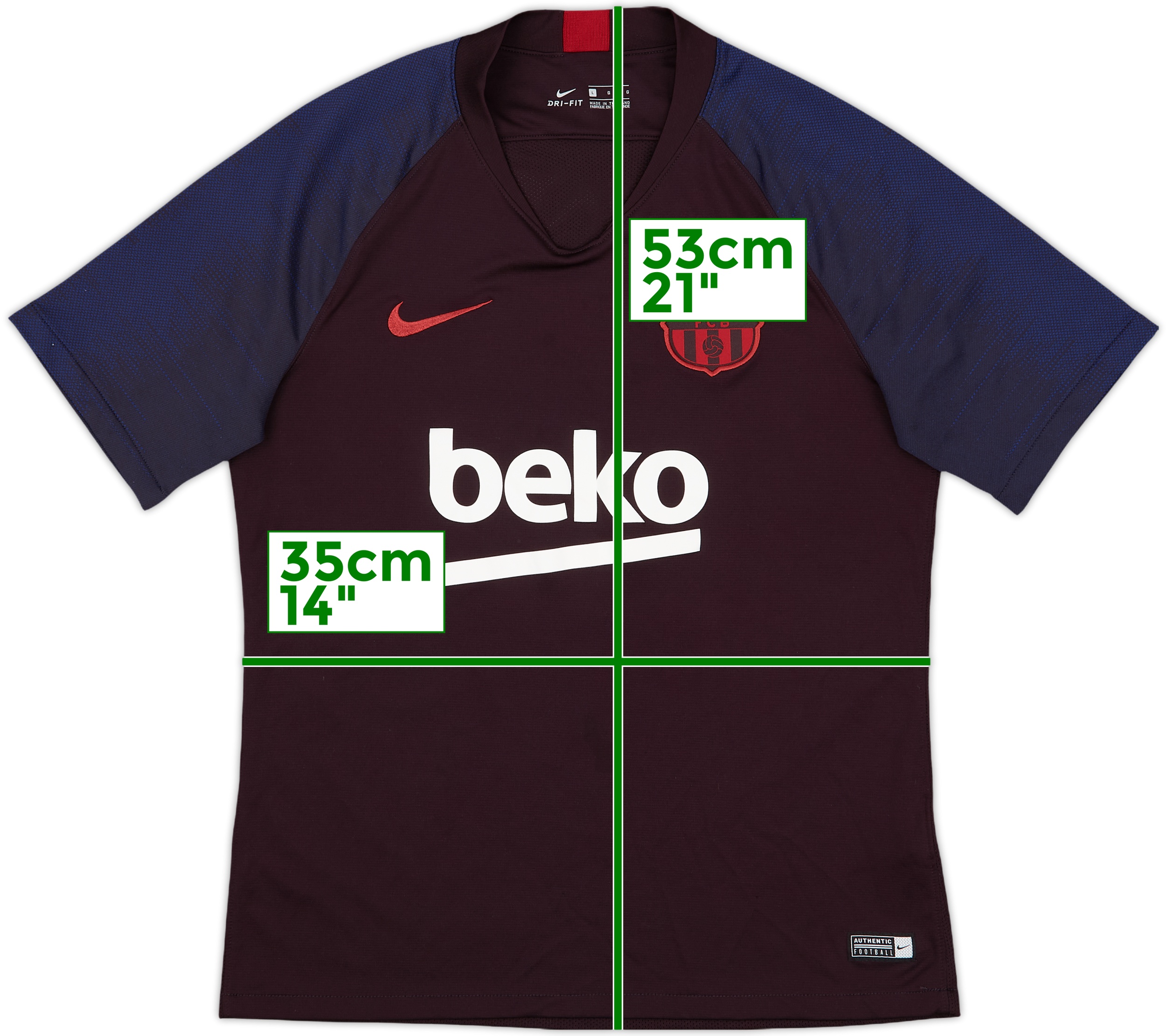 2008-09 Barcelona Nike Training L/S Shirt - 7/10 - (XL)