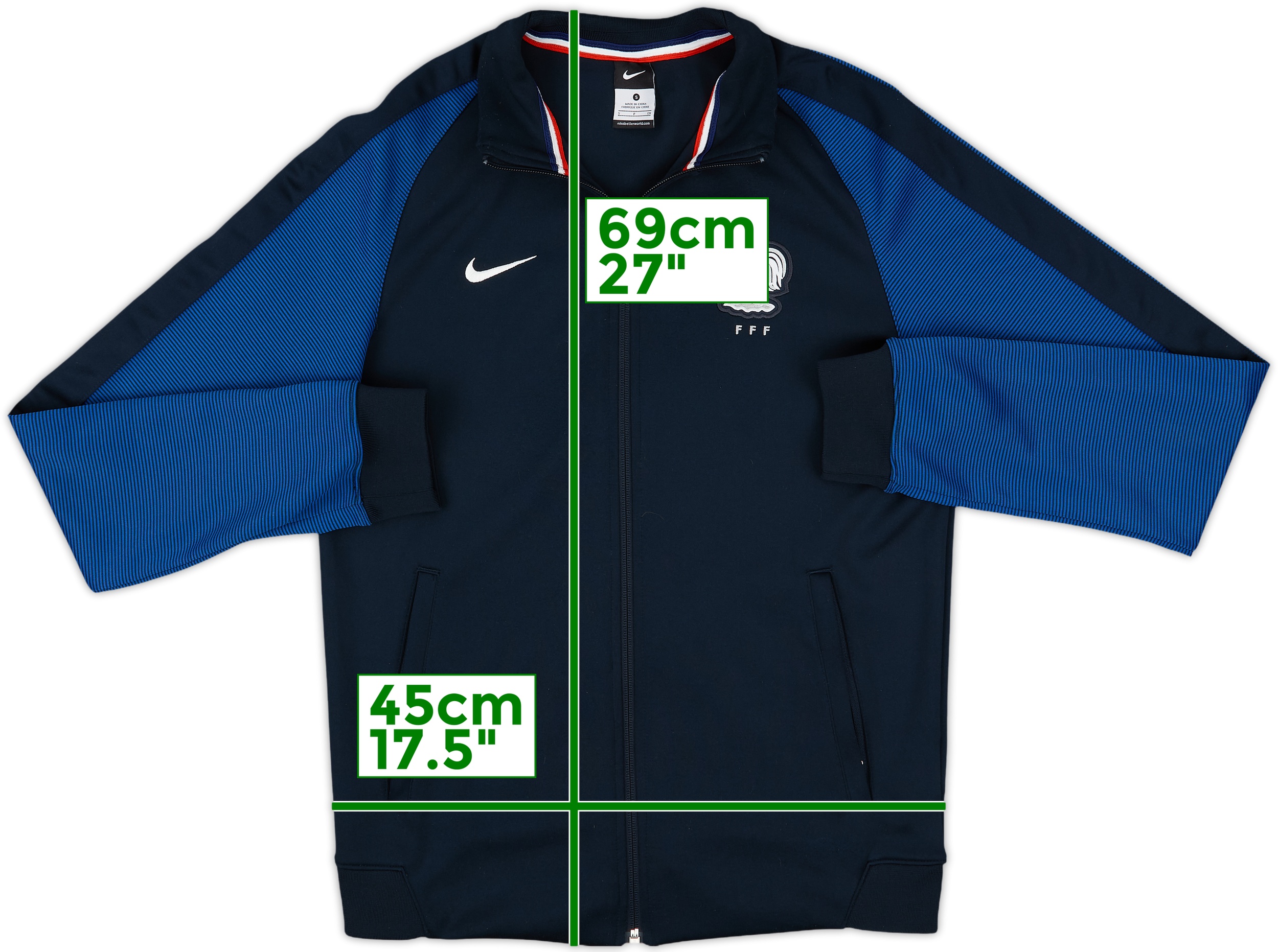 2016-17 France Nike Track Jacket - 8/10 - (S)