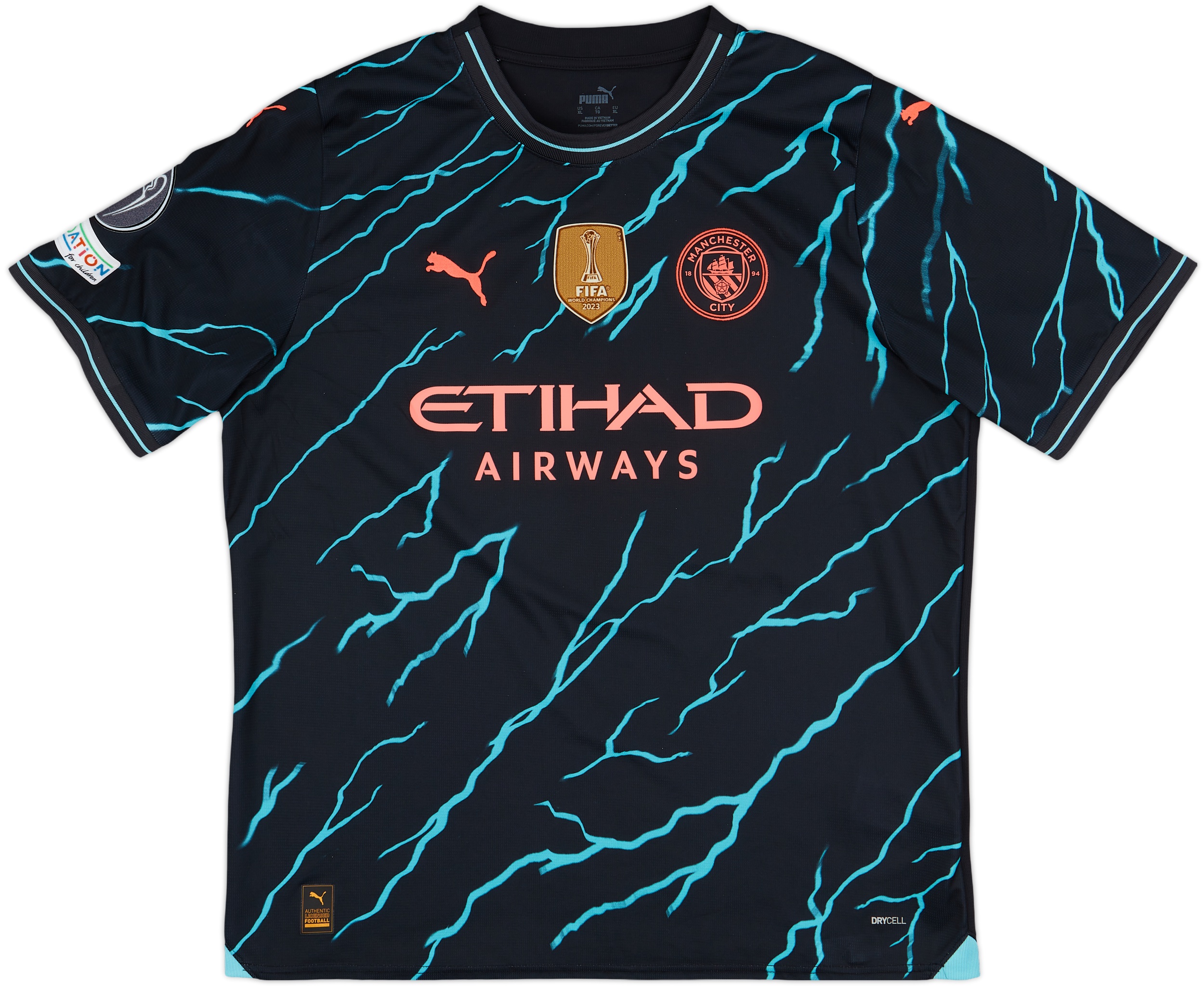 2023-24 Manchester City Third Shirt Bernardo #20 - 9/10 - (XL)
