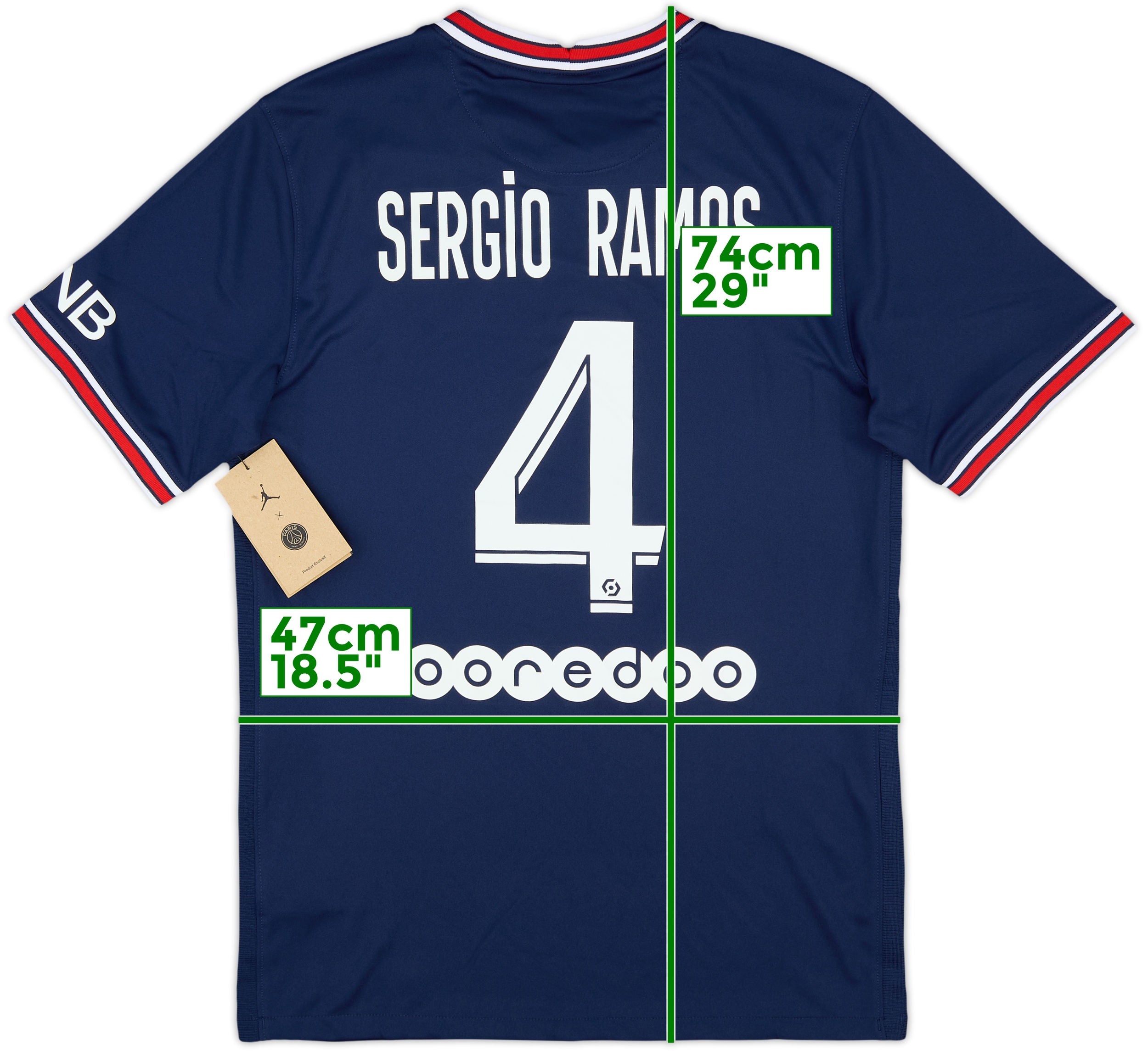 PSG Sergio Ramos 4 グレーシャツ PSG Nike Sergio Ramos 4 Fan Top - Mens