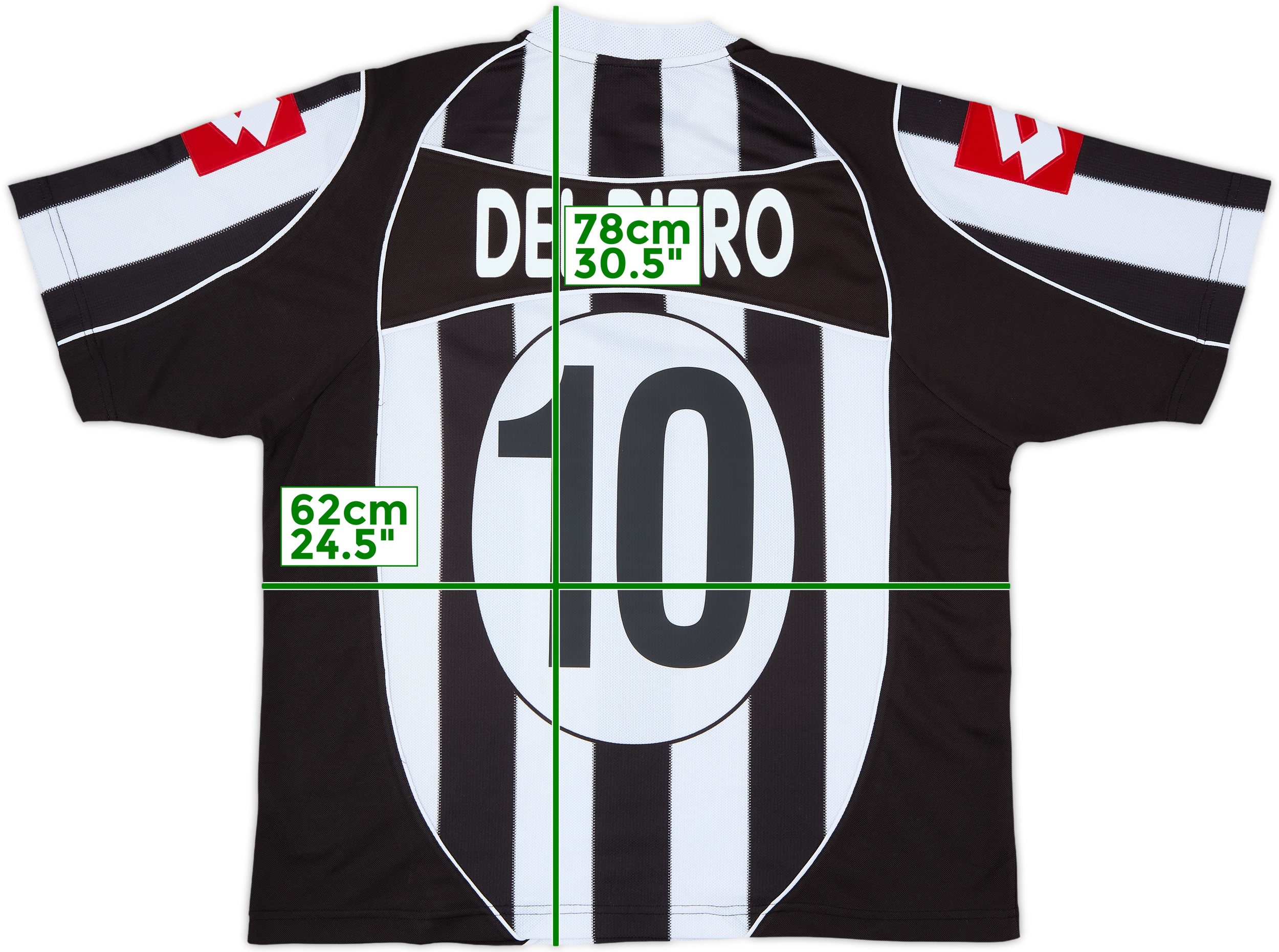 極美品！　02-03 Juventus Del Piero #10 LOTTO 2002-03 Juventus Home Shirt Del Piero #10 - 7/10 - (L)