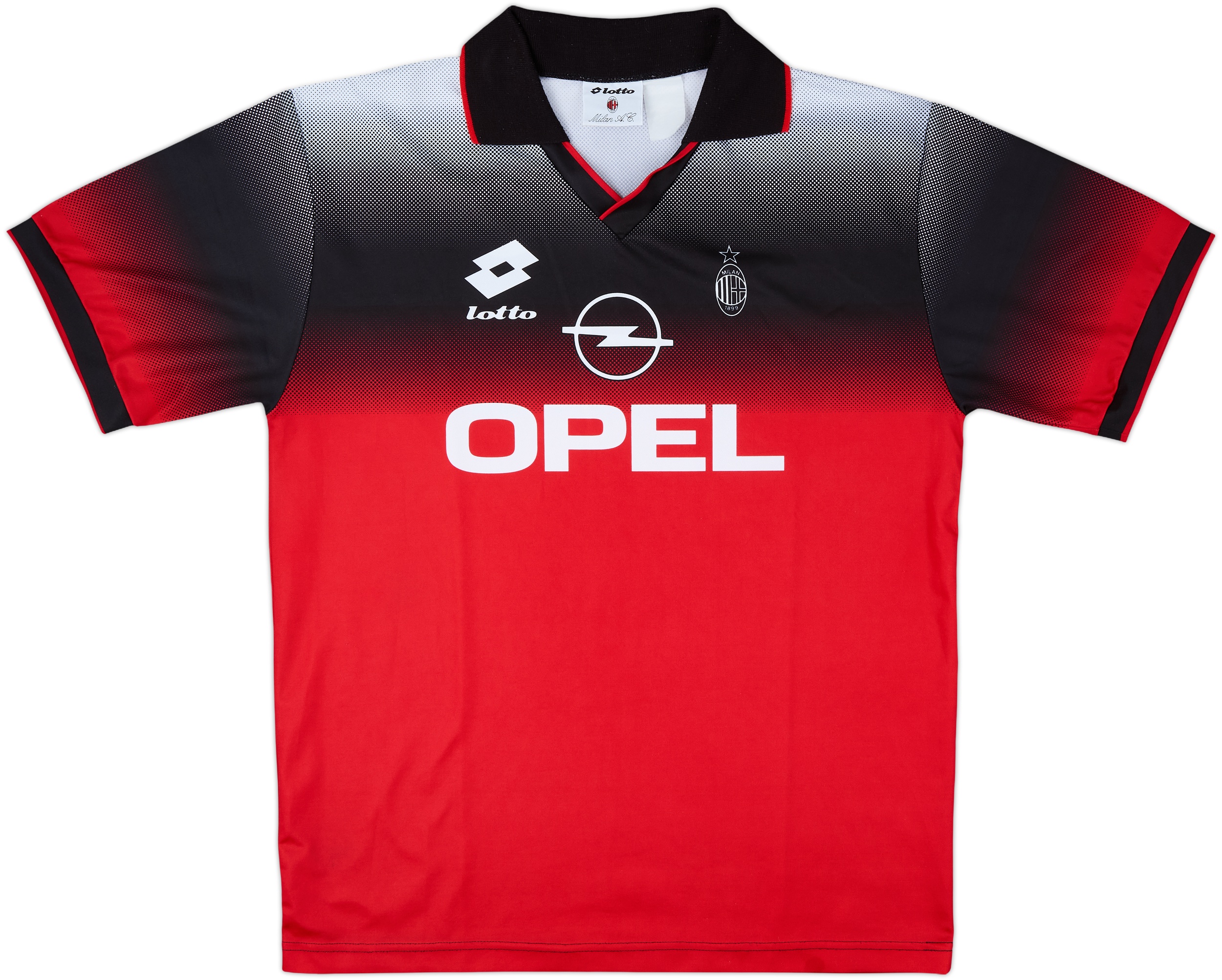 1995-96 AC Milan Lotto Training Shirt - 8/10 - (XL)