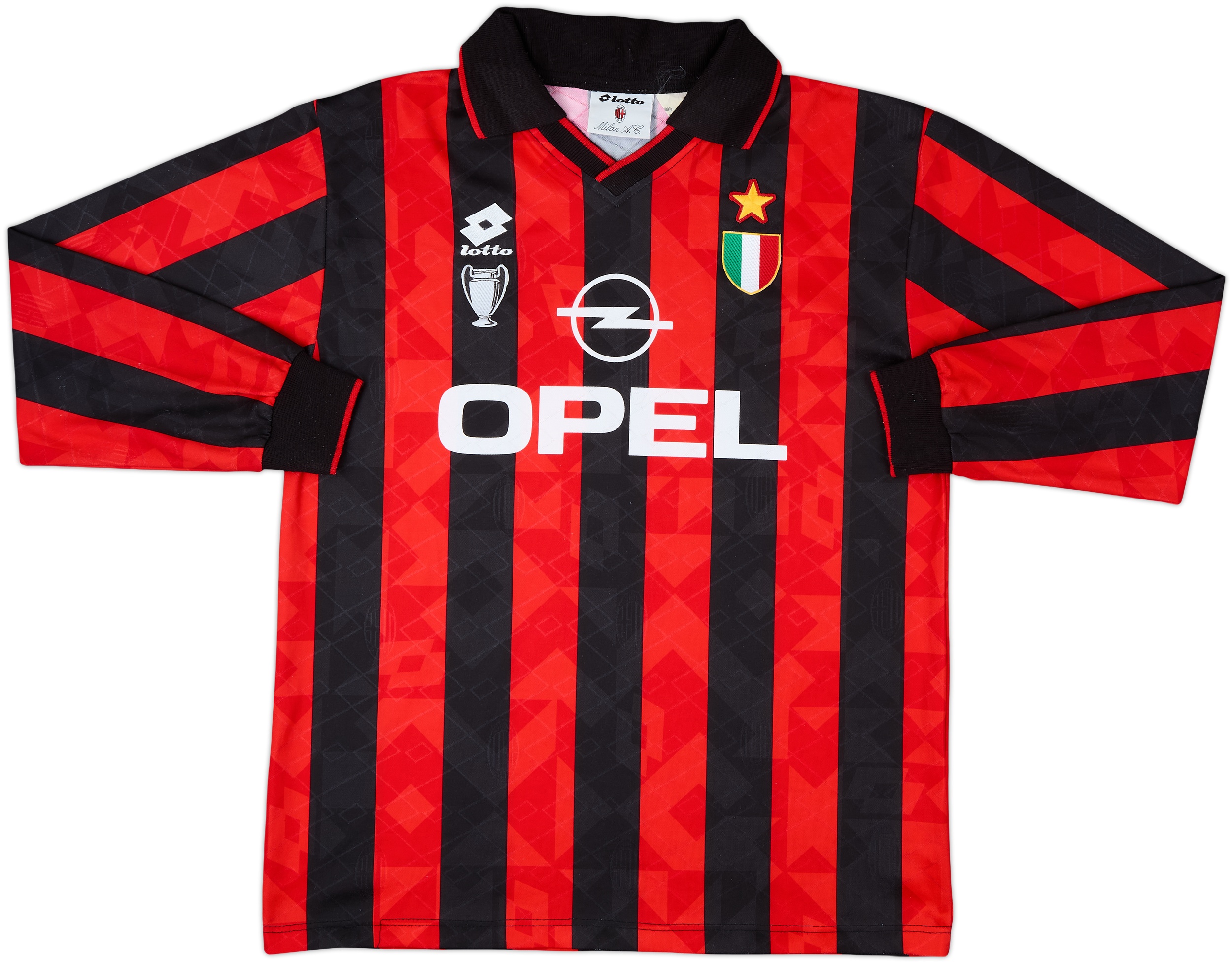 1996-97 AC Milan Home Shirt Baggio #18 - 7/10 - (L)