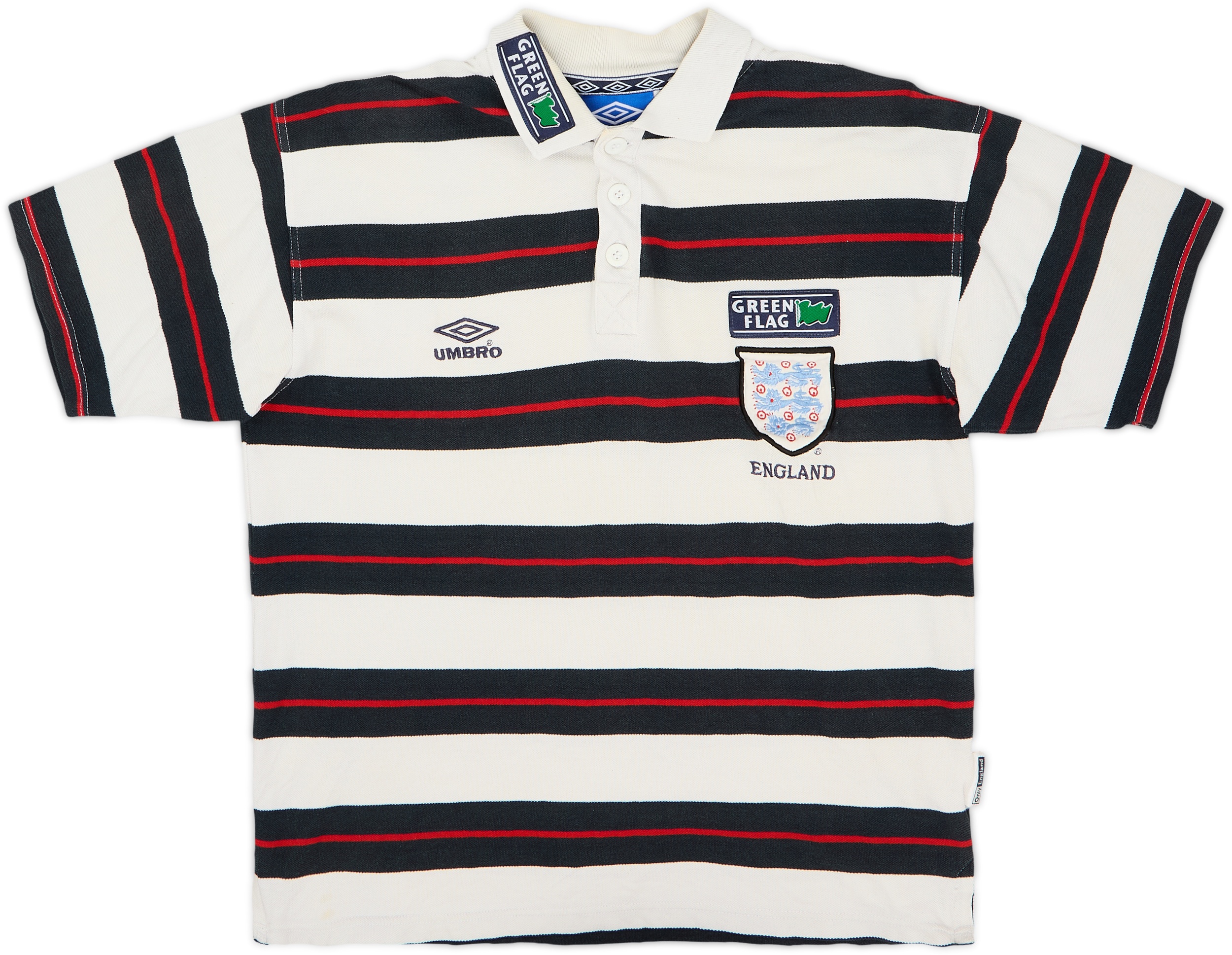 1998-00 England Umbro Polo Shirt - 6/10 - (M)