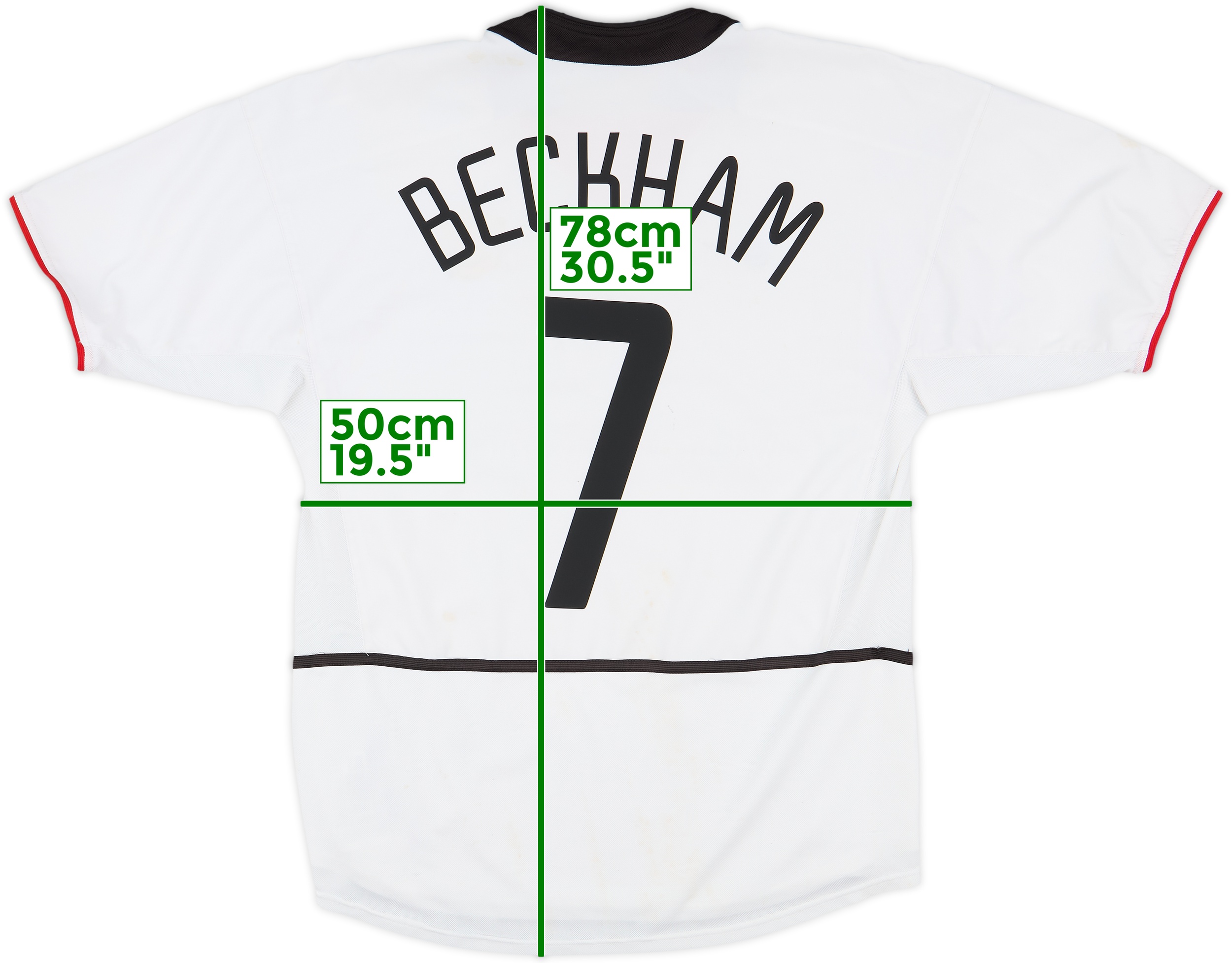 2002/03 Beckham #7 Manchester United Vintage Nike Third