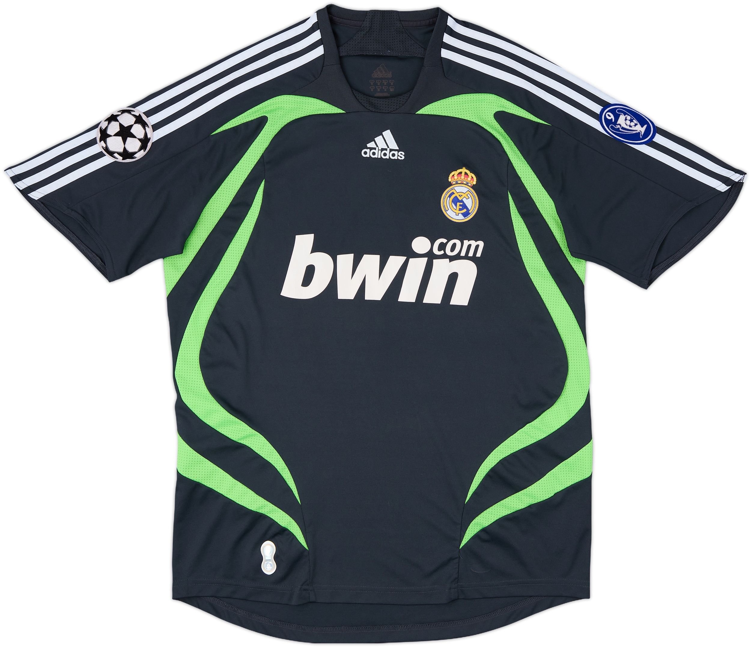【US規格】 希少 アディダス REALMADRID bwin サッカーシャツ Adidas Bwin Real Madrid Soccer Jersey 2007 Football Large
